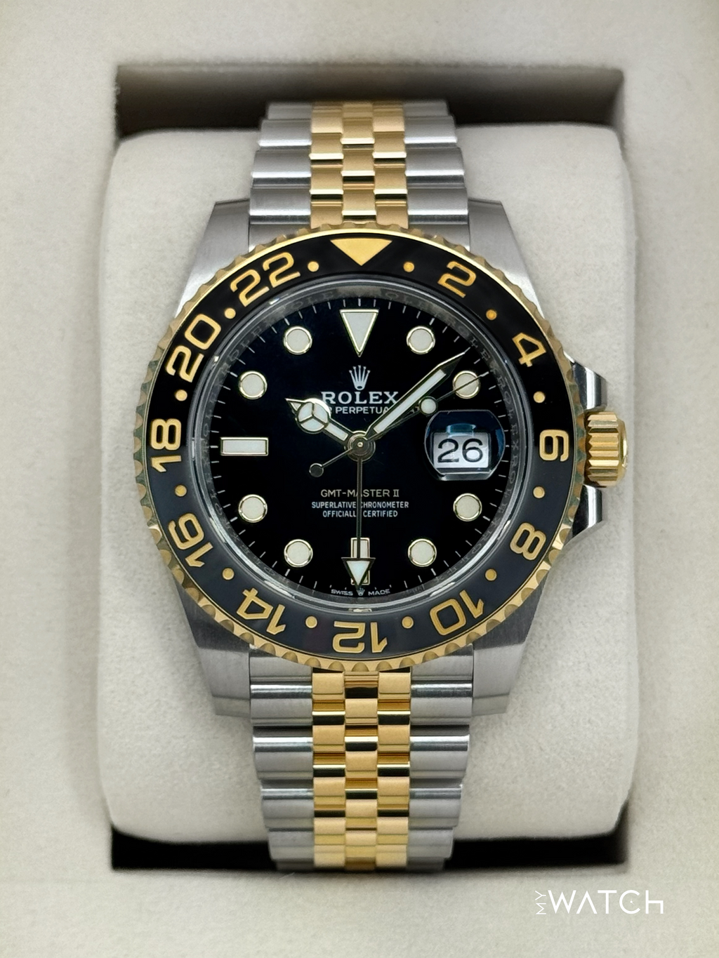 NEW 2025 Rolex GMT-Master II 40mm 126713GRNR Two-Tone Jubilee