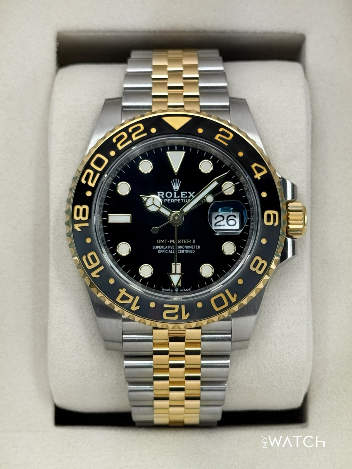 NEW 2025 Rolex GMT-Master II 40mm 126713GRNR Two-Tone Jubilee