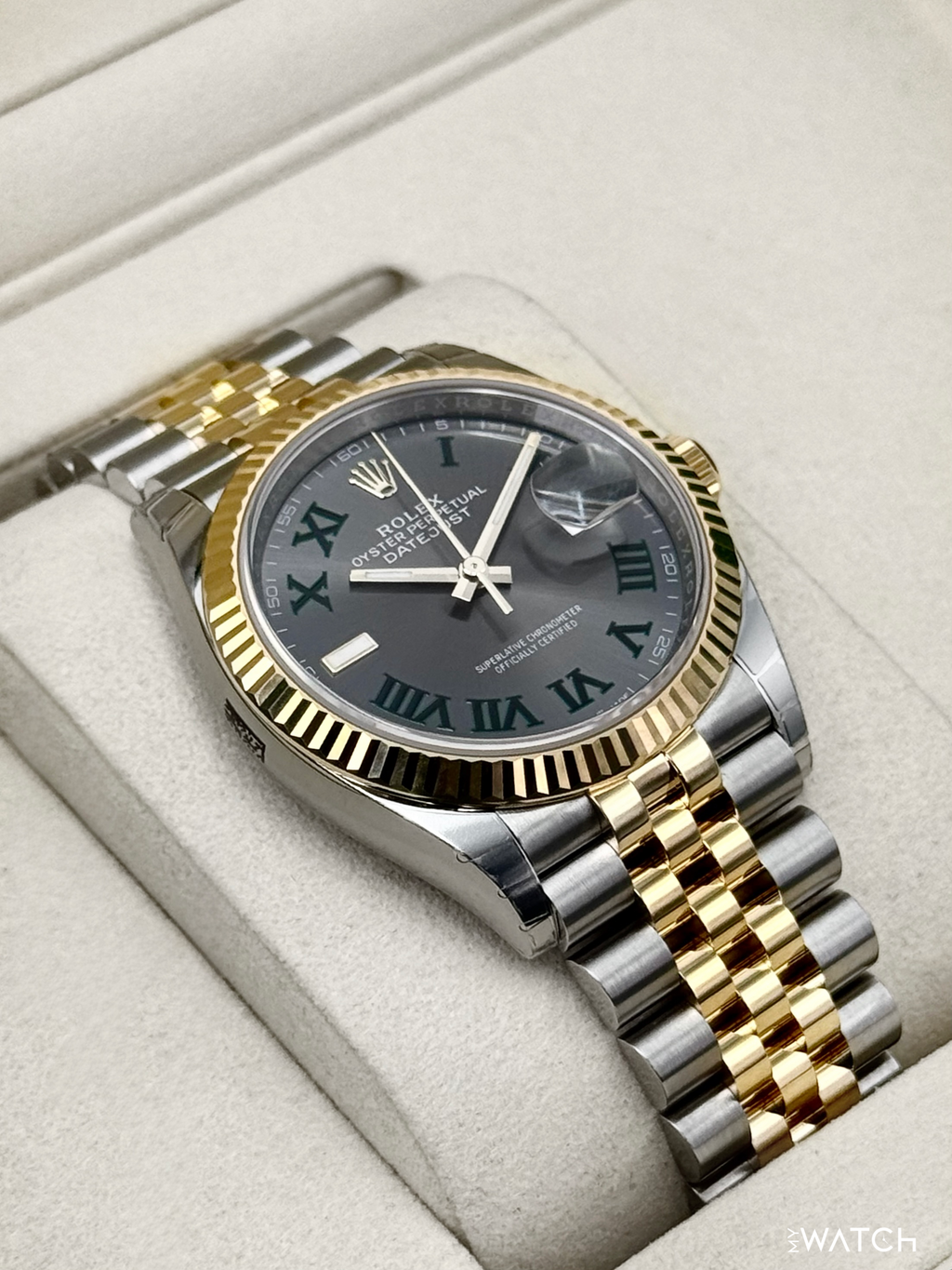NEW 2026 Rolex Datejust 36mm 126233 Two-Tone Jubilee Wimbledon Dial (STICKERED)