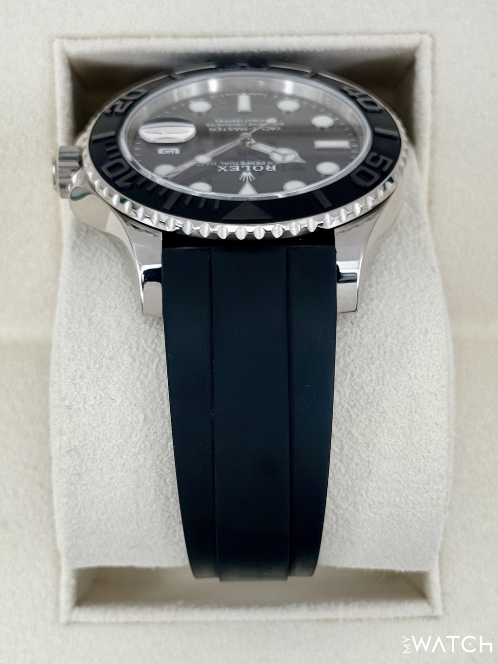 2021 Rolex Yacht-Master 42mm 226659 White Gold Oysterflex Black Dial