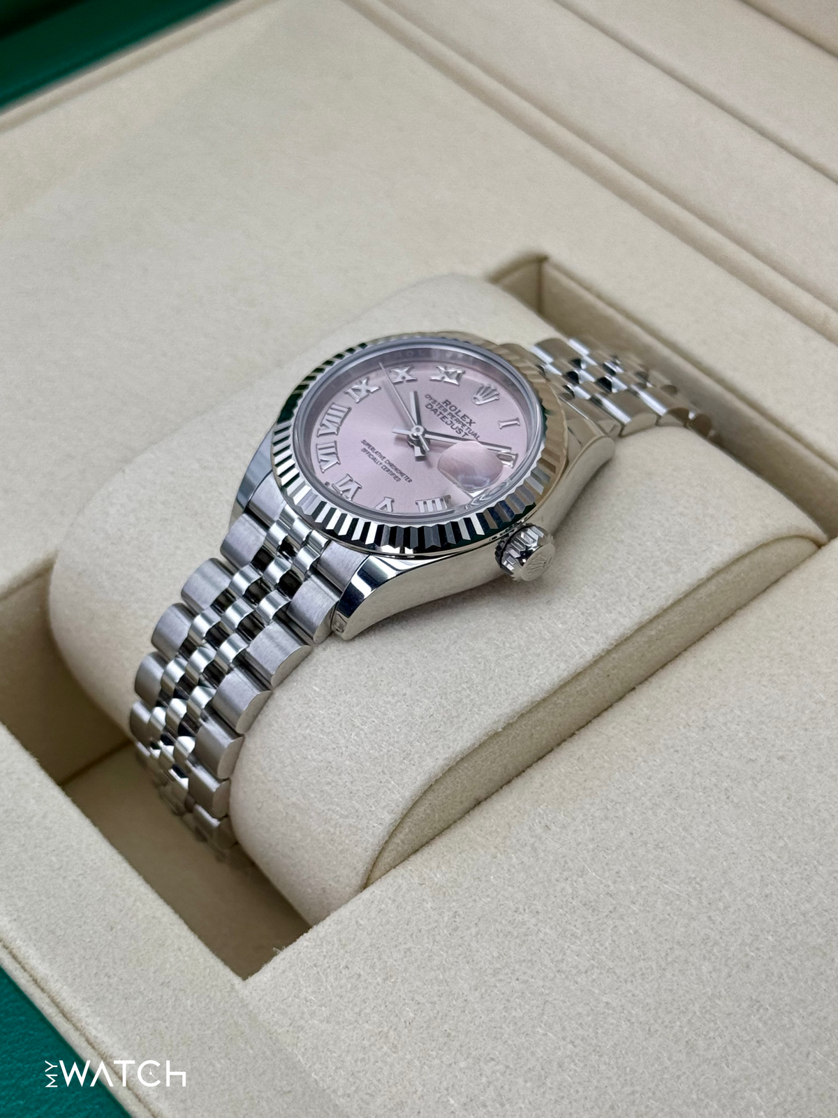 NEW 2025 Rolex Lady Datejust 28mm 279174 Stainless Steel Jubilee Pink Dial