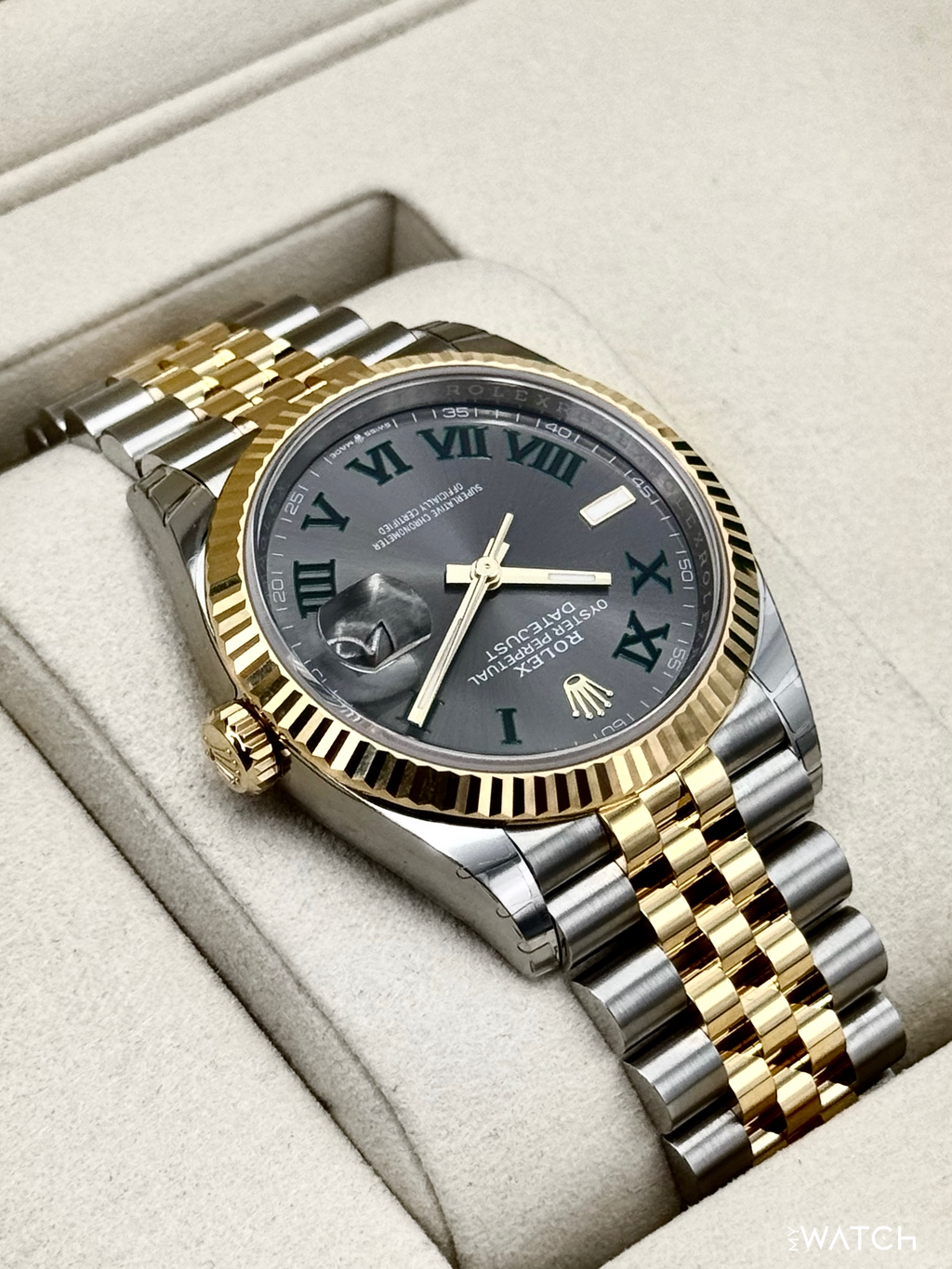 NEW 2026 Rolex Datejust 36mm 126233 Two-Tone Jubilee Wimbledon Dial (STICKERED)