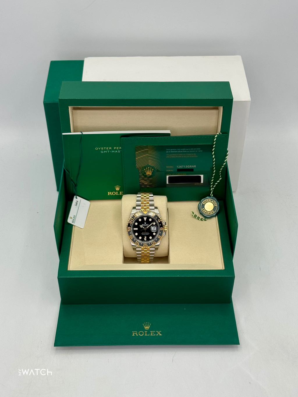 NEW 2025 Rolex GMT-Master II 40mm 126713GRNR Two-Tone Jubilee (STICKERED)