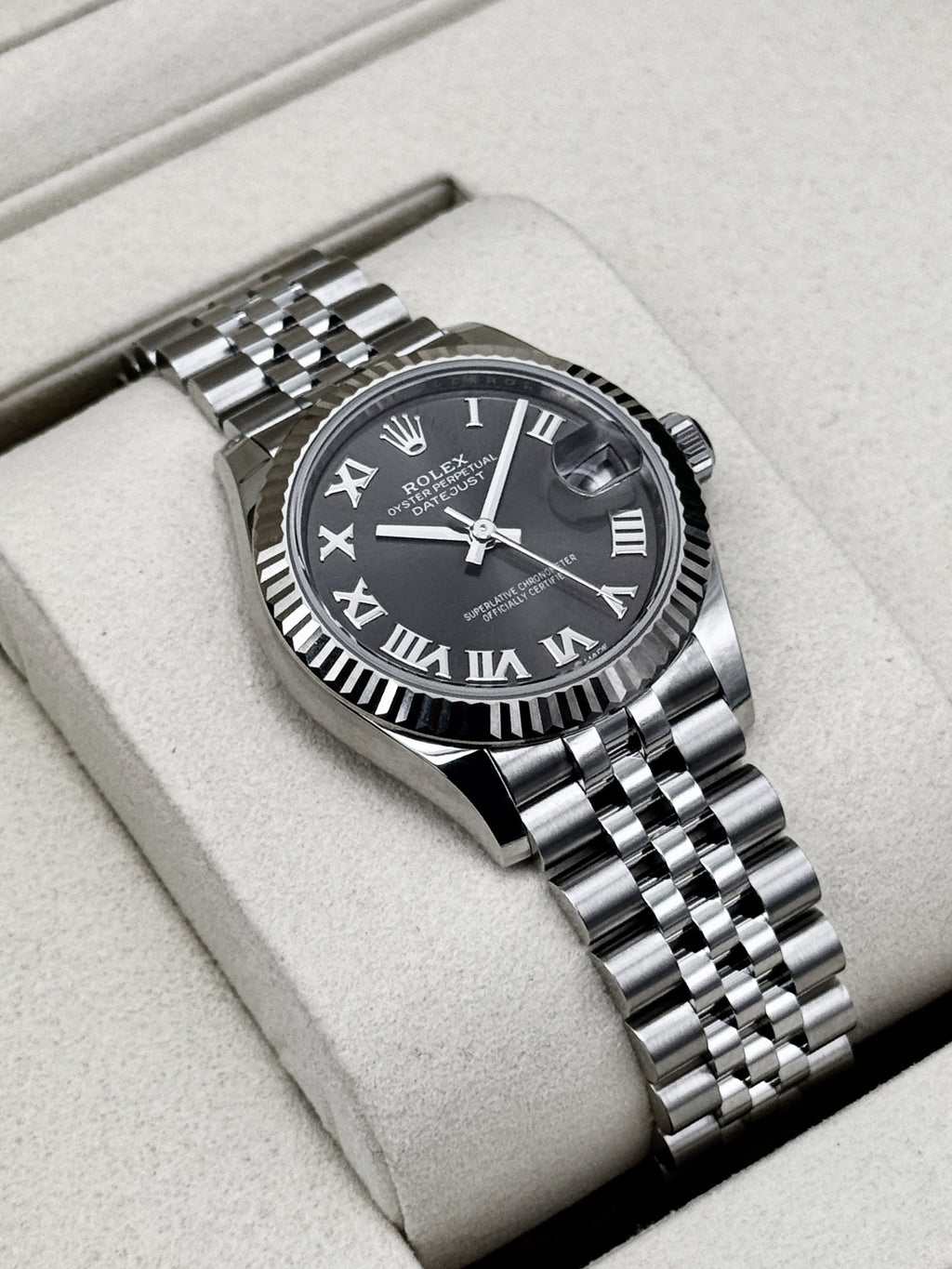 NEW 2026 Rolex Datejust 31mm 278274 Stainless Steel Jubilee Grey Dial