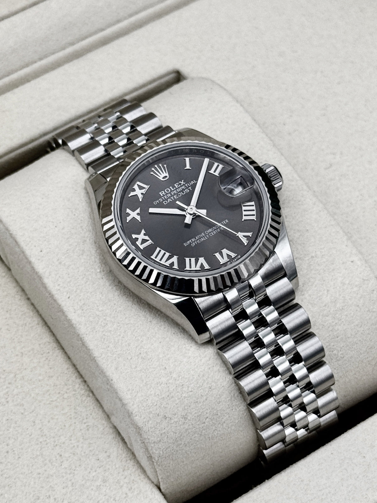 NEW 2026 Rolex Datejust 31mm 278274 Stainless Steel Jubilee Grey Dial