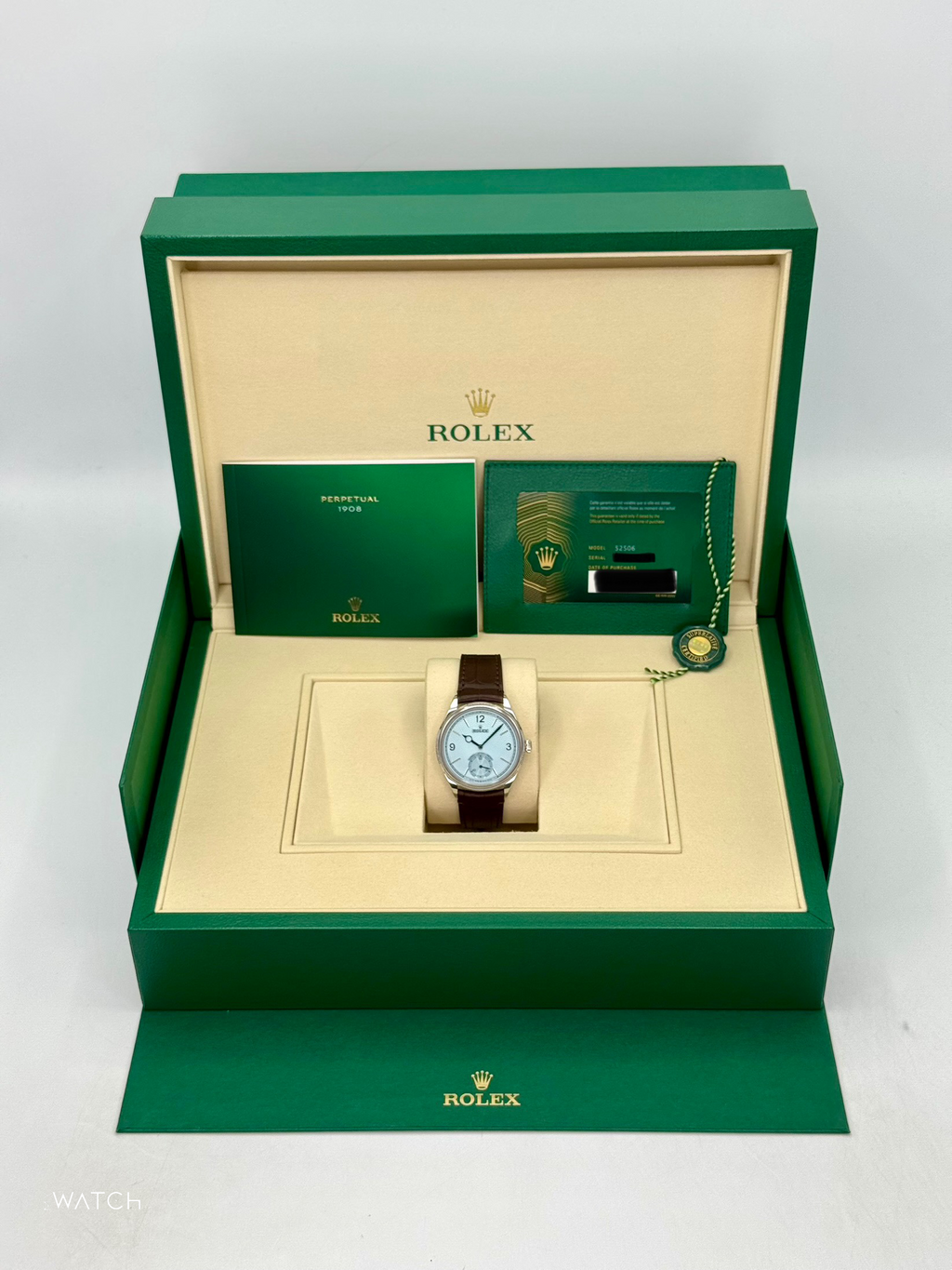 NEW 2026 Rolex 1908 39mm 52506 Platinum Ice Blue Dial