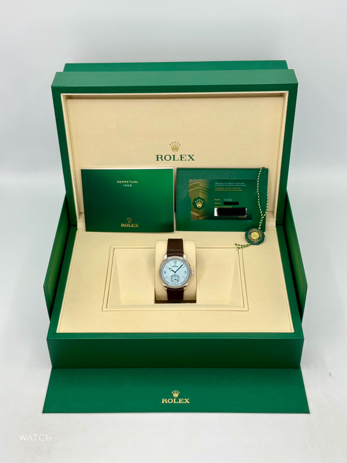 NEW 2026 Rolex 1908 39mm 52506 Platinum Ice Blue Dial