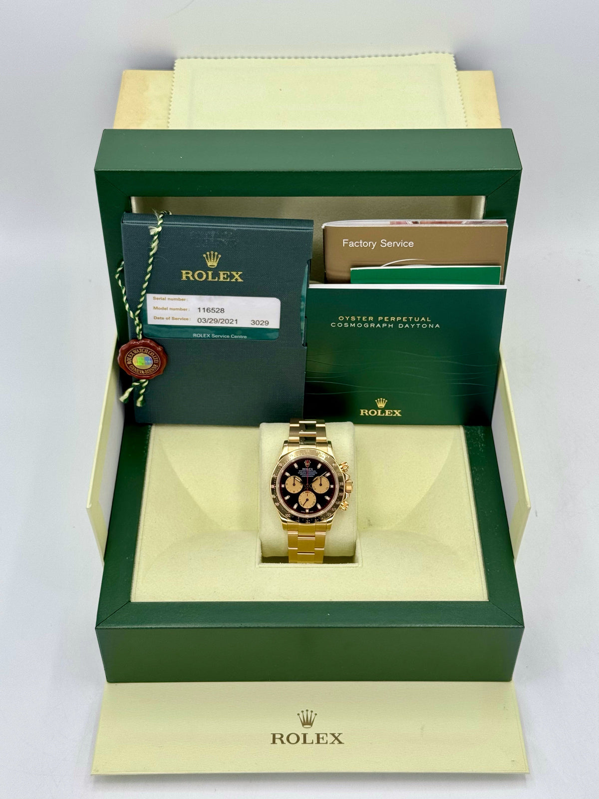 2000 Rolex Daytona "Paul Newman" 40mm 116528 Yellow Gold Black Dial