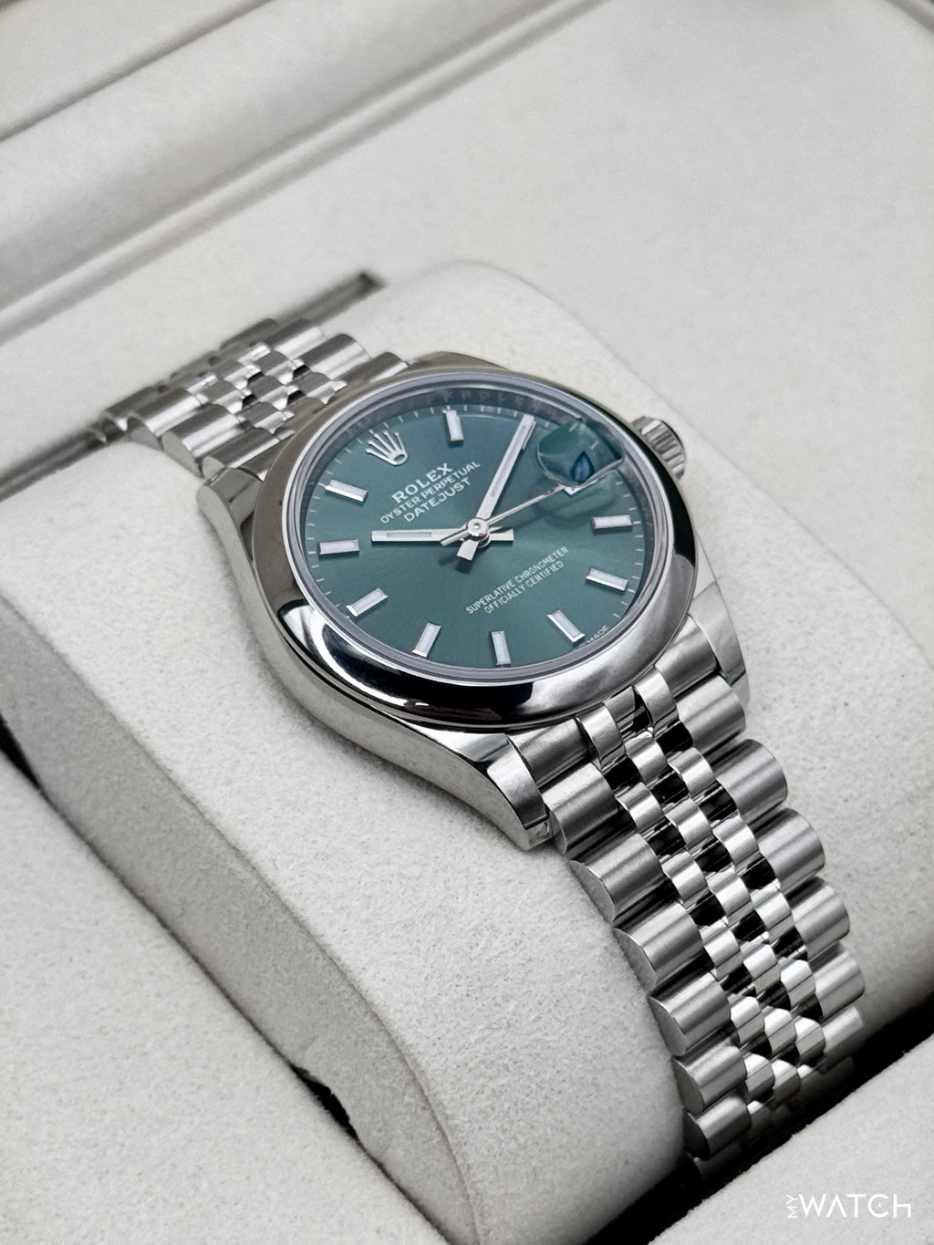 NEW 2026 Rolex Datejust 31mm 278240 Stainless Steel Jubilee Mint Green Dial