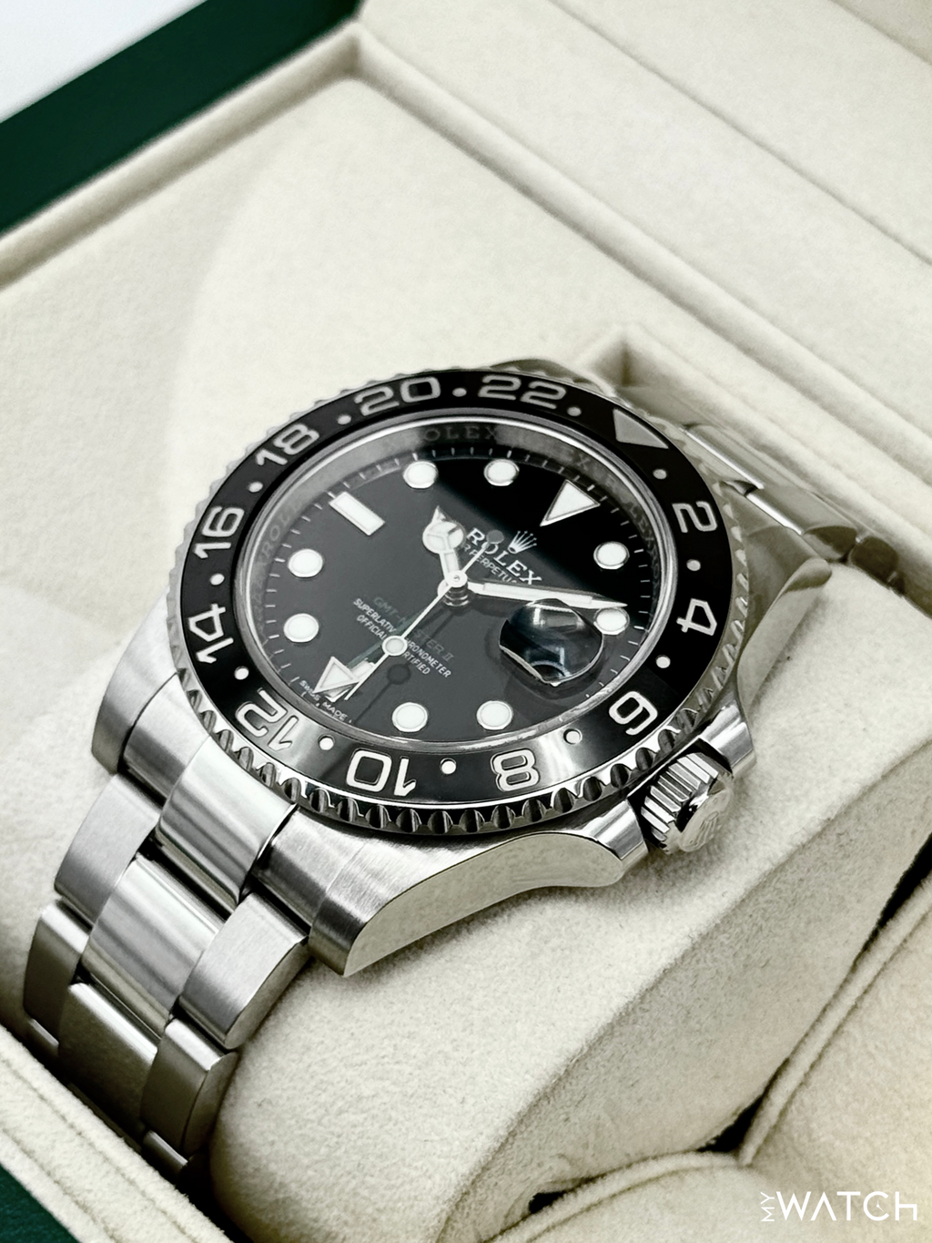 2018 Rolex GMT-Master II 40mm 116710LN Stainless Steel Black Dial