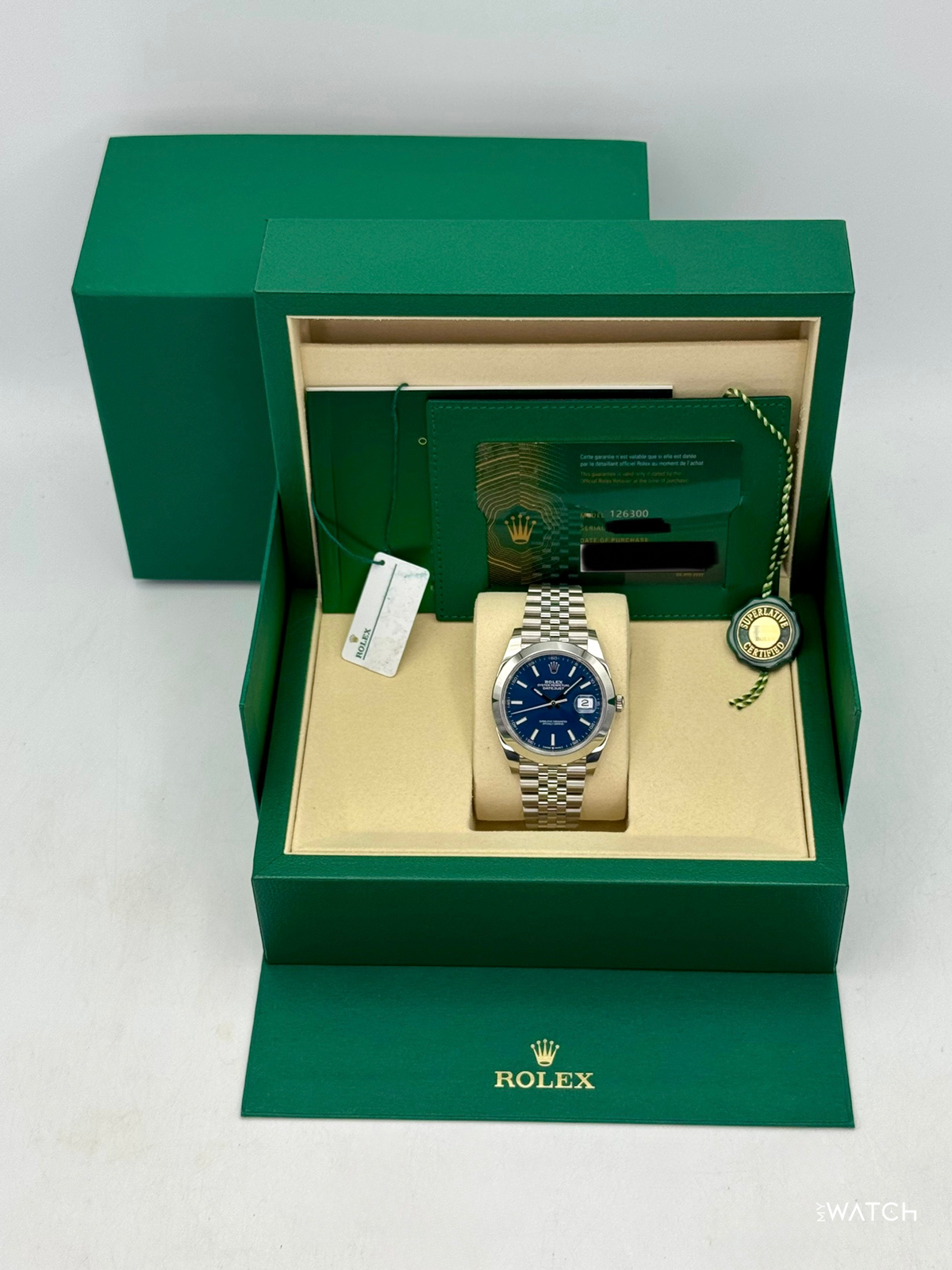 NEW 2026 Rolex Datejust 41mm 126300 Stainless Steel Jubilee Blue Dial