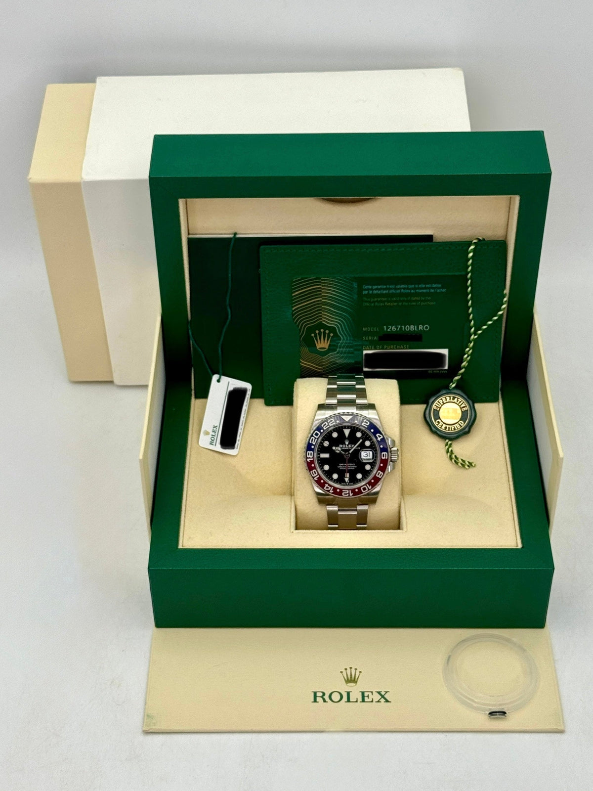NEW OLD STOCK 2021 Rolex GMT-Master II "Pepsi" 40mm 126710BLRO Oyster (STICKERED)