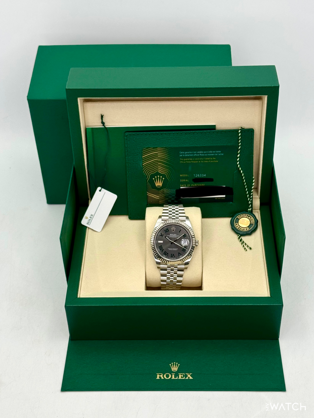 NEW 2025 Rolex Datejust 41mm 126334 Jubilee Wimbledon Dial (STICKERED)