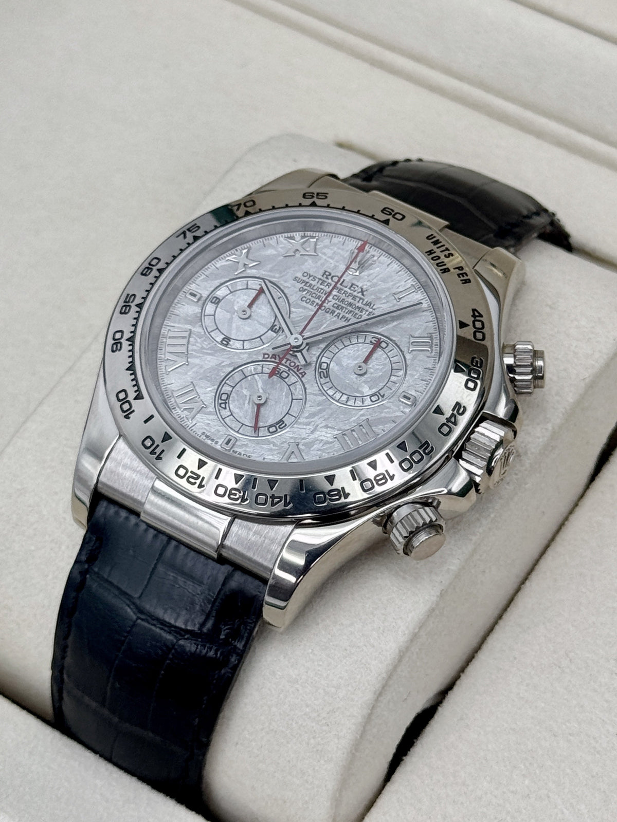 2003 Rolex Daytona 40mm 116519 White Gold Meteorite Dial (Collectors Set)