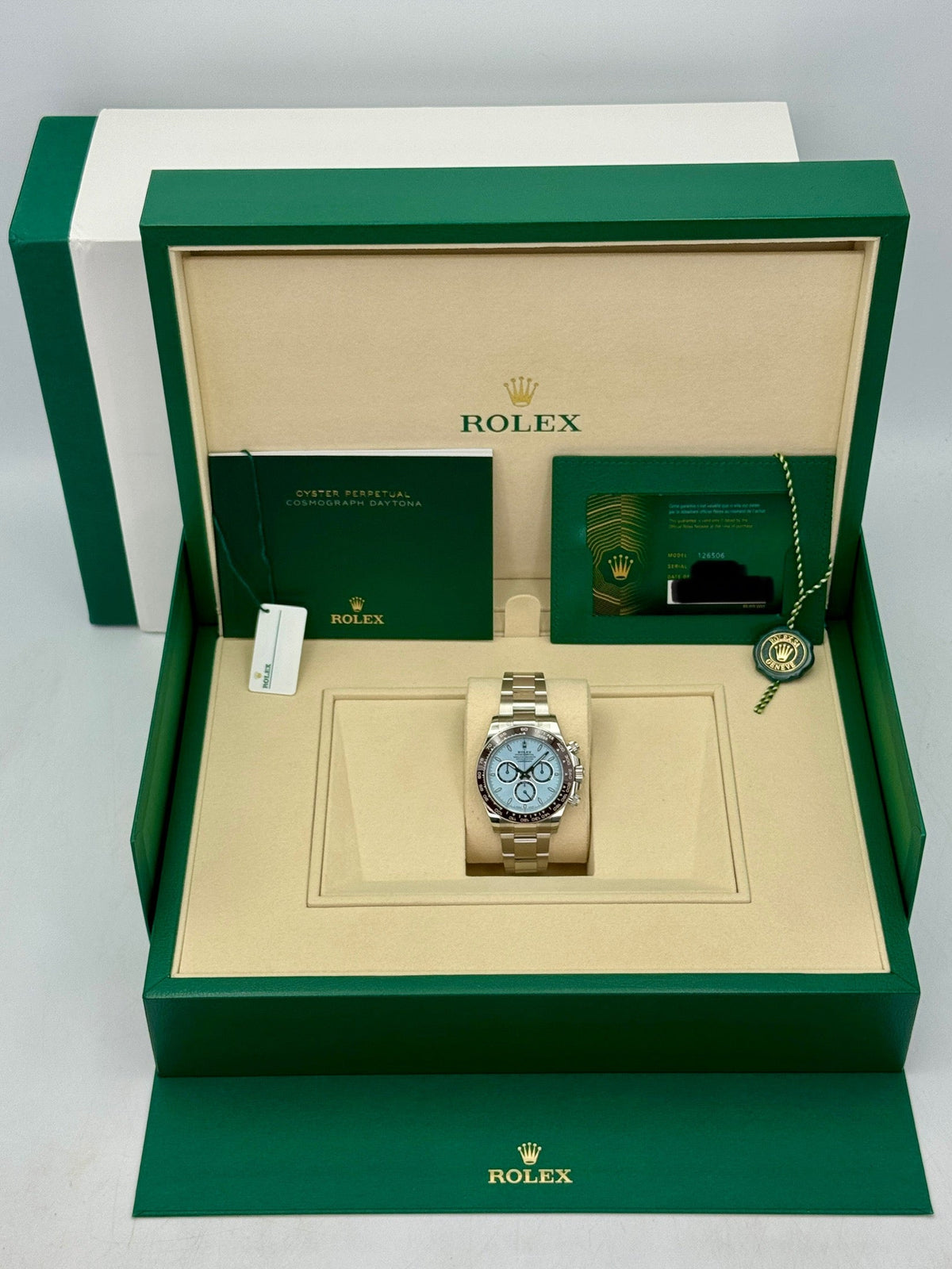 NEW 2026 Rolex Daytona 40mm 126506 Platinum Ice Blue Dial (STICKERED)