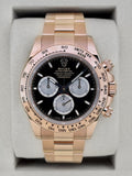 2026 Rolex Daytona 40mm 126505 Rose Gold Black Dial
