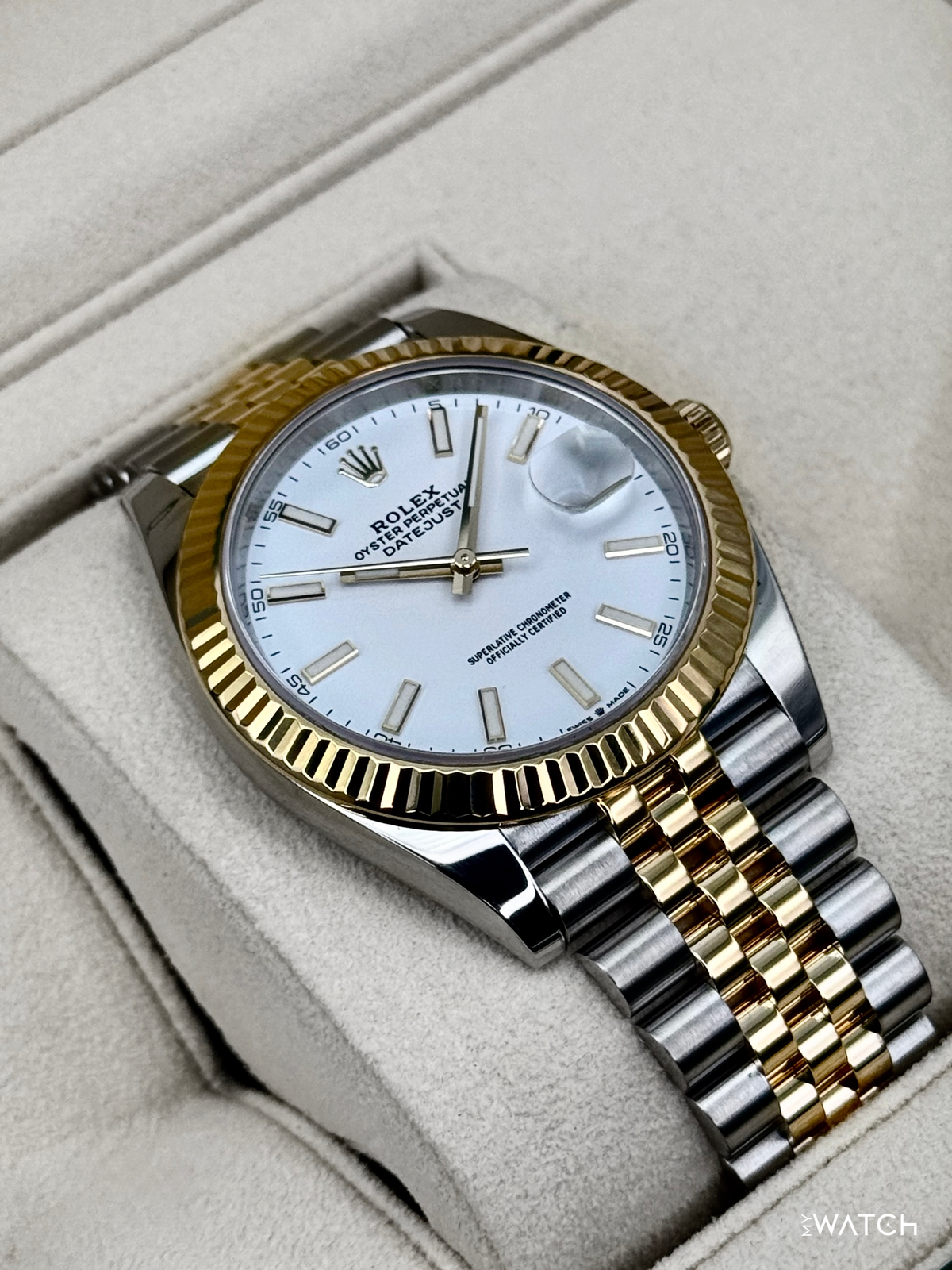 2022 Rolex Datejust 41mm 126333 Two-Tone Jubilee White Dial