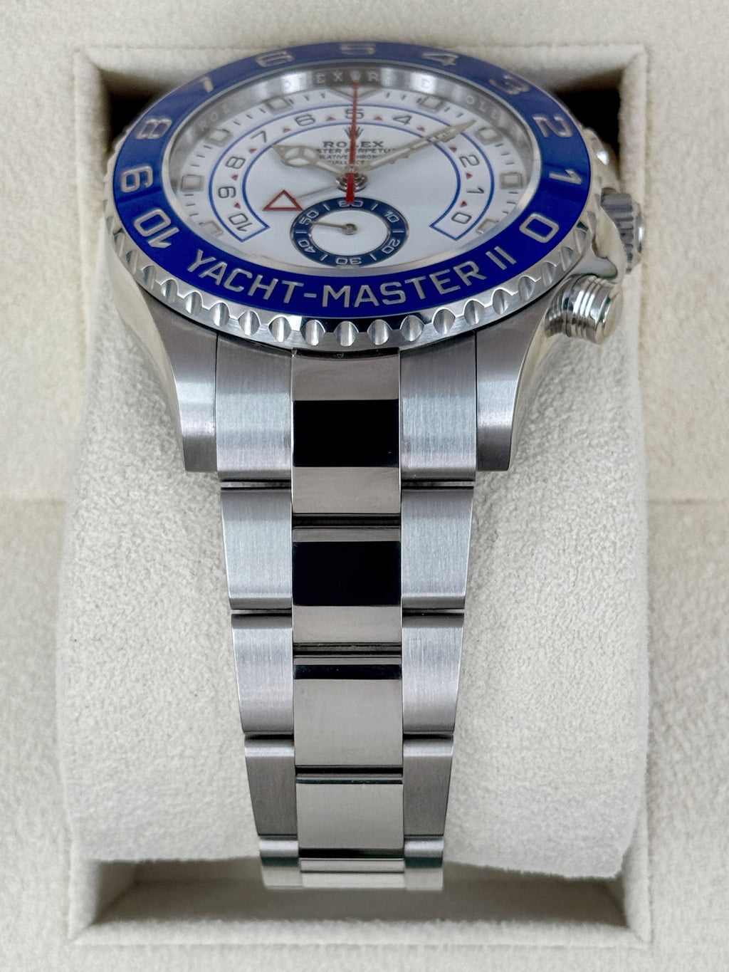 2022 Rolex Yacht-Master II 44mm 116680 Stainless Steel White Dial