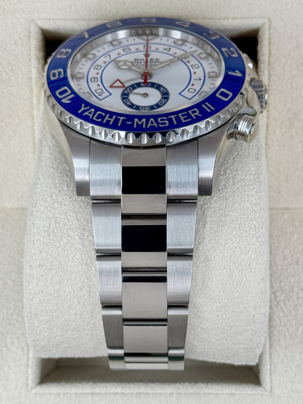 2022 Rolex Yacht-Master II 44mm 116680 Stainless Steel White Dial