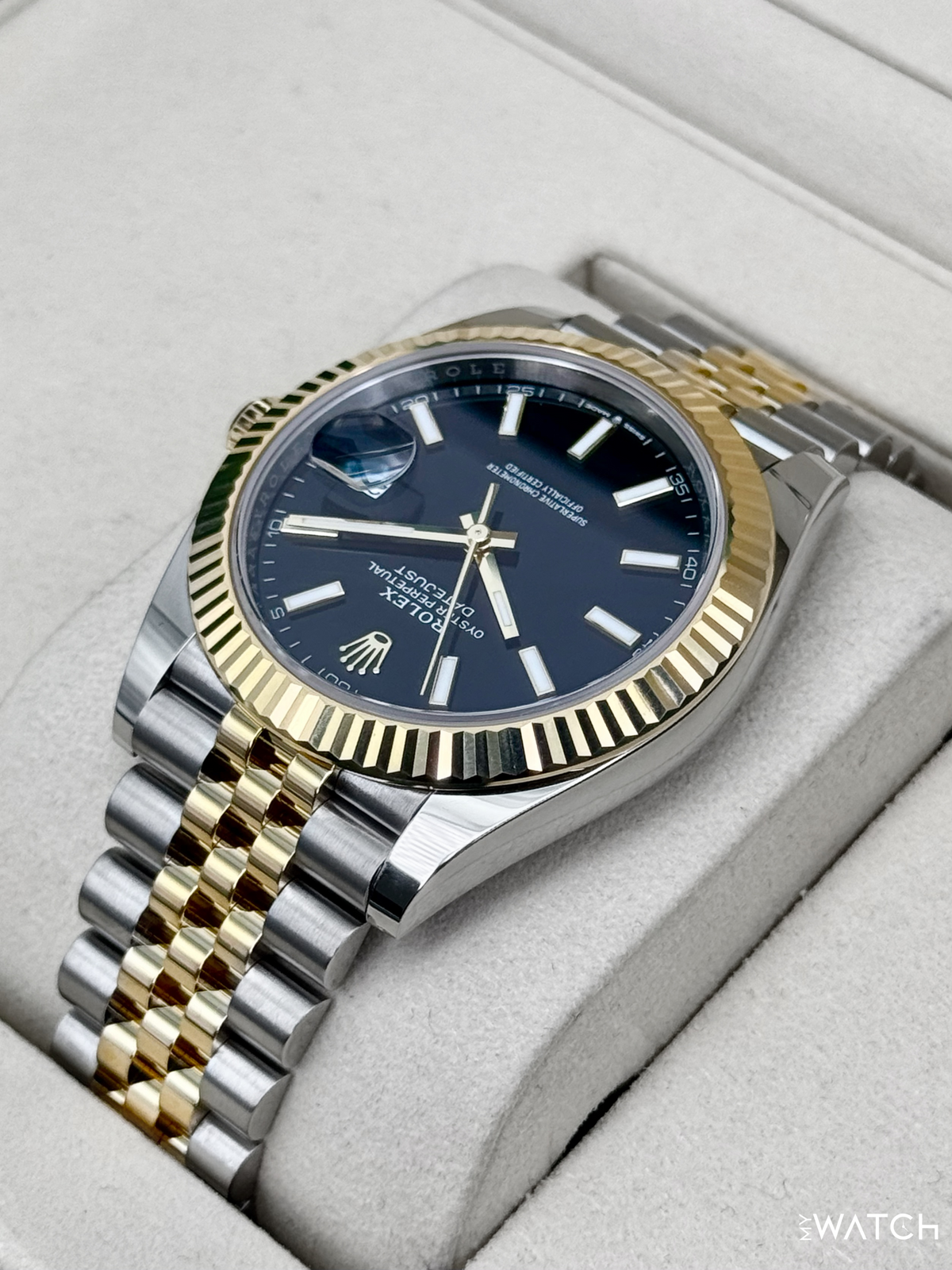 2025 Rolex Datejust 41mm 126333 Two-Tone Jubilee Black Dial