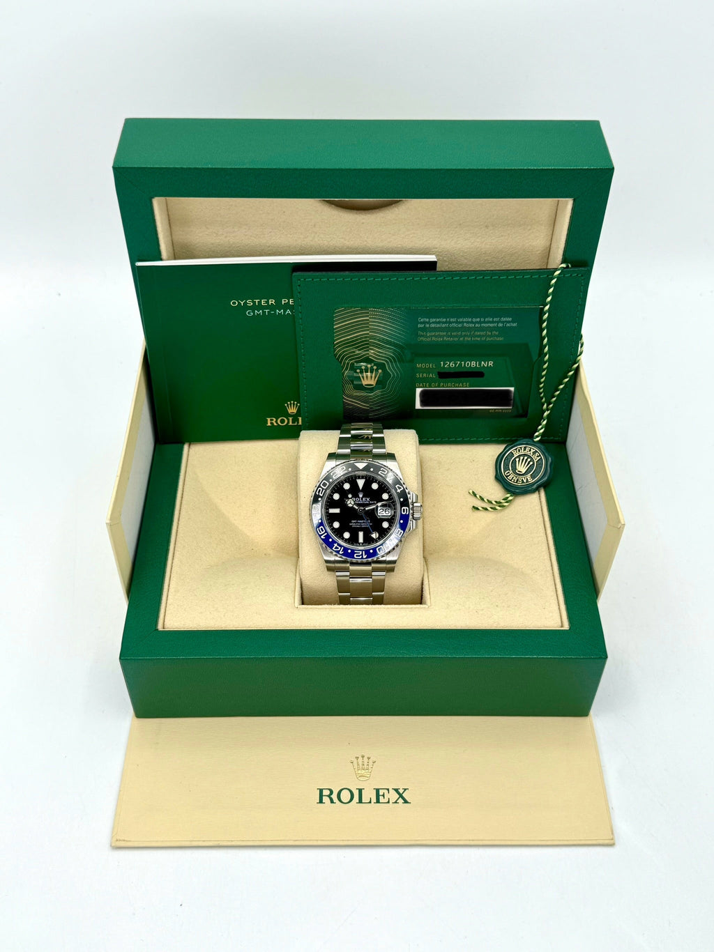 2020 Rolex GMT-Master II "Batman" 40mm 126710BLNR Oyster