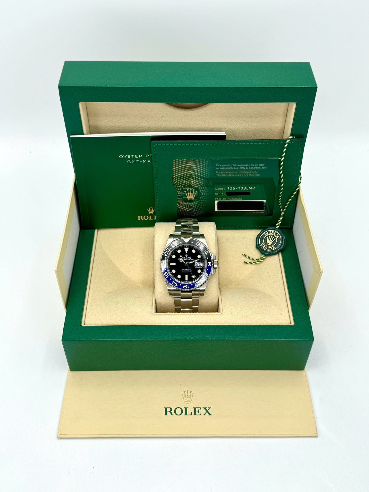 2020 Rolex GMT-Master II "Batman" 40mm 126710BLNR Oyster