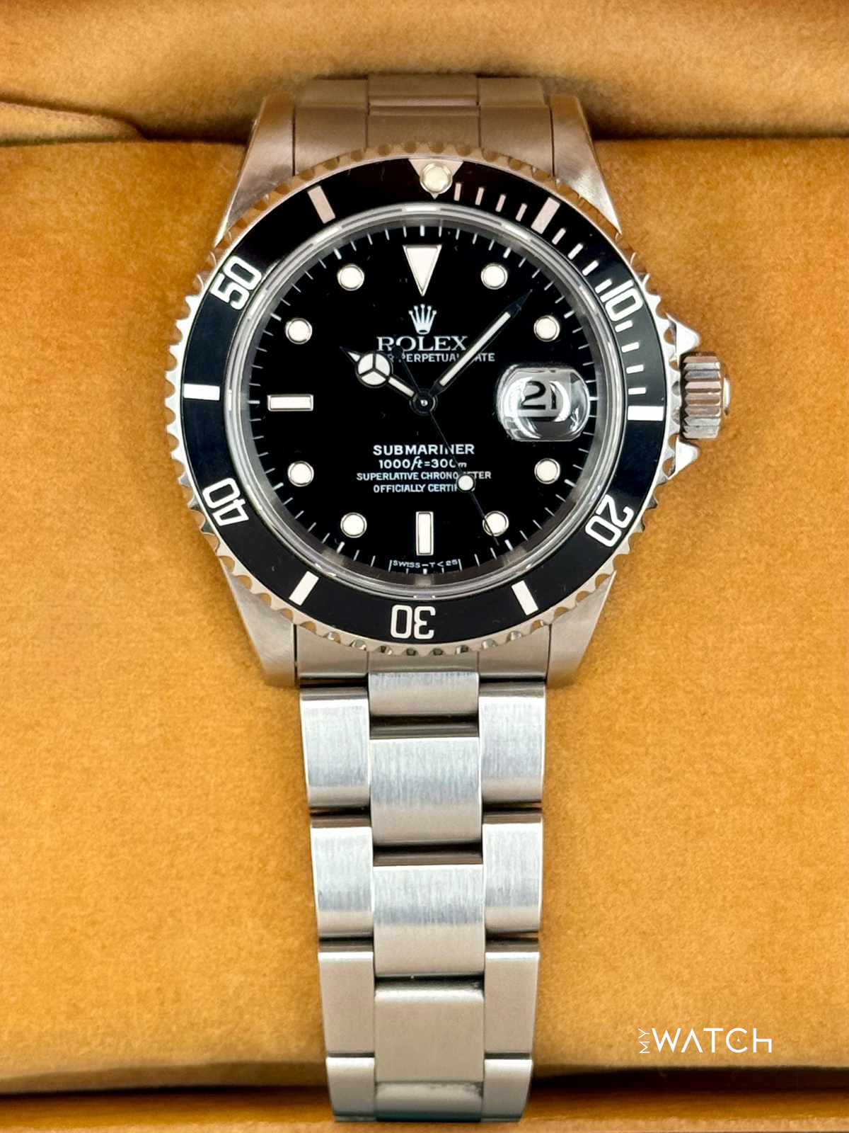 1993 Rolex Submariner 40mm 16610 Stainless Steel Black Dial
