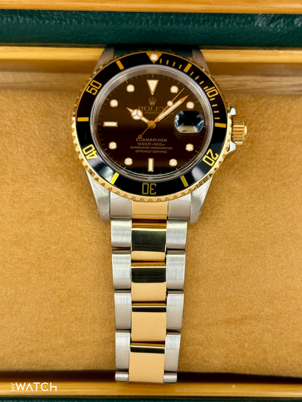 1991 Rolex Submariner 40mm 16613LN Two-Tone Black Dial
