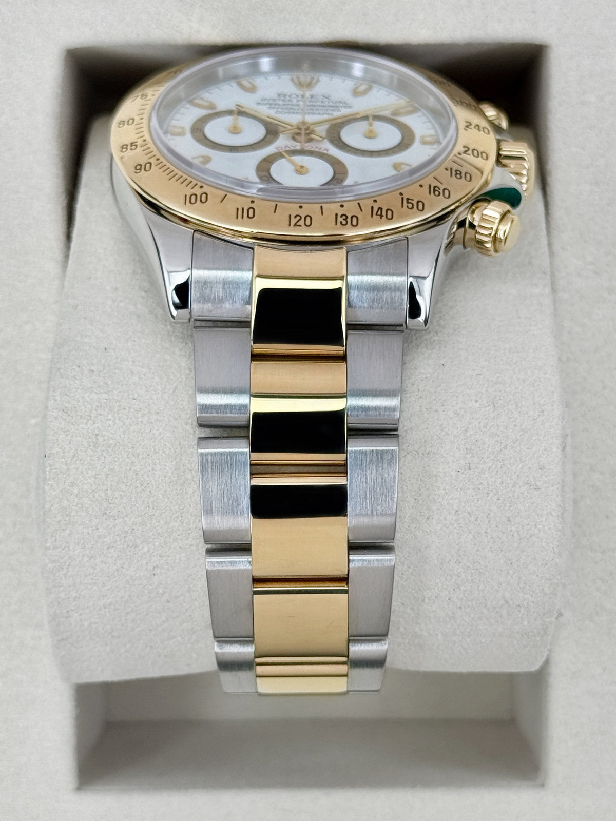 2001 Rolex Daytona 40mm 16523 Two-Tone White Dial