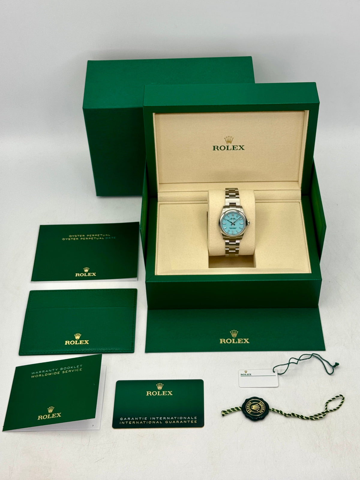 NEW 2026 Rolex Oyster Perpetual 31mm 277200 Turquoise Tiffany Blue Dial