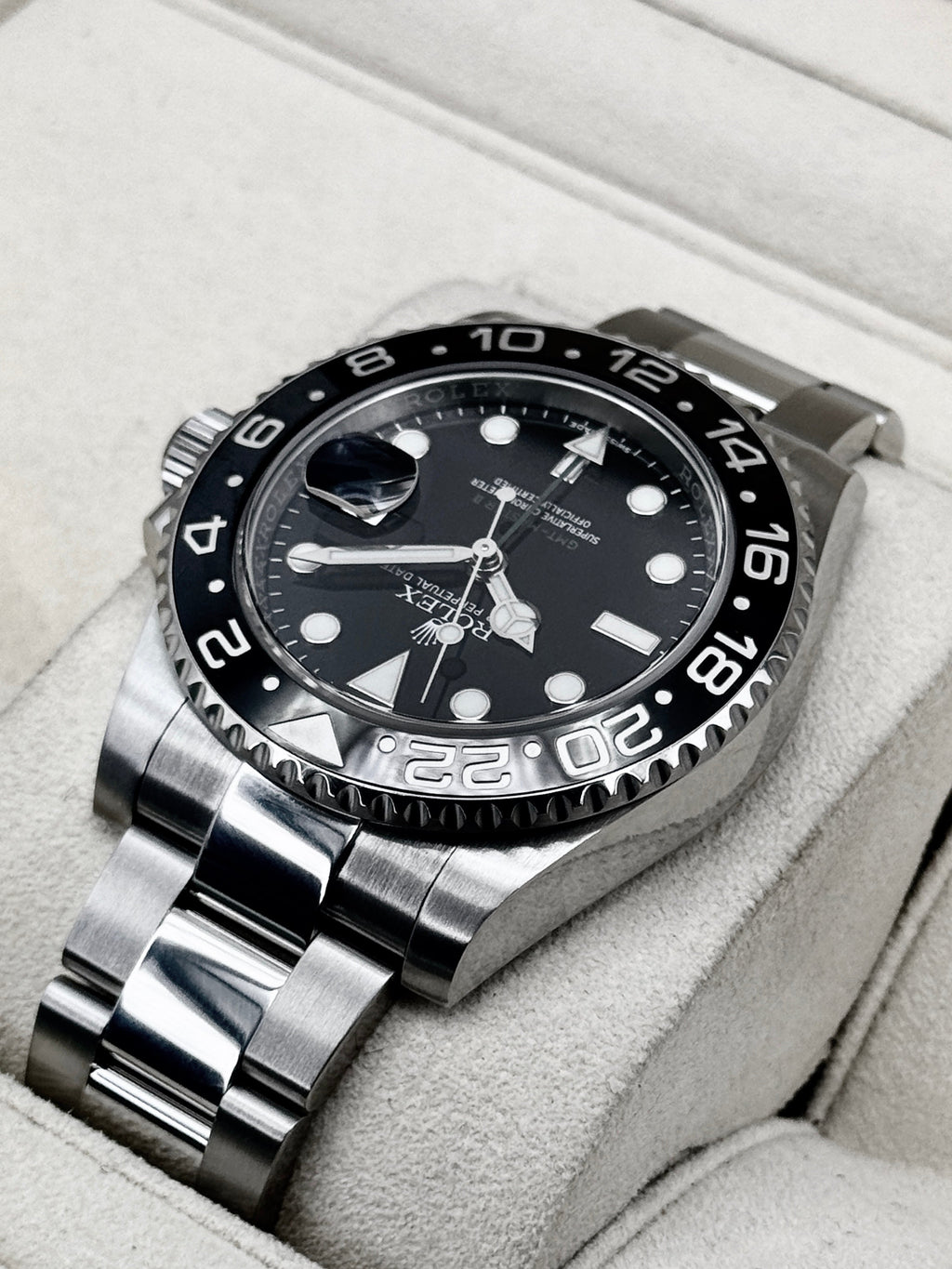 2017 Rolex GMT-Master II 40mm 116710LN Stainless Steel Black Dial