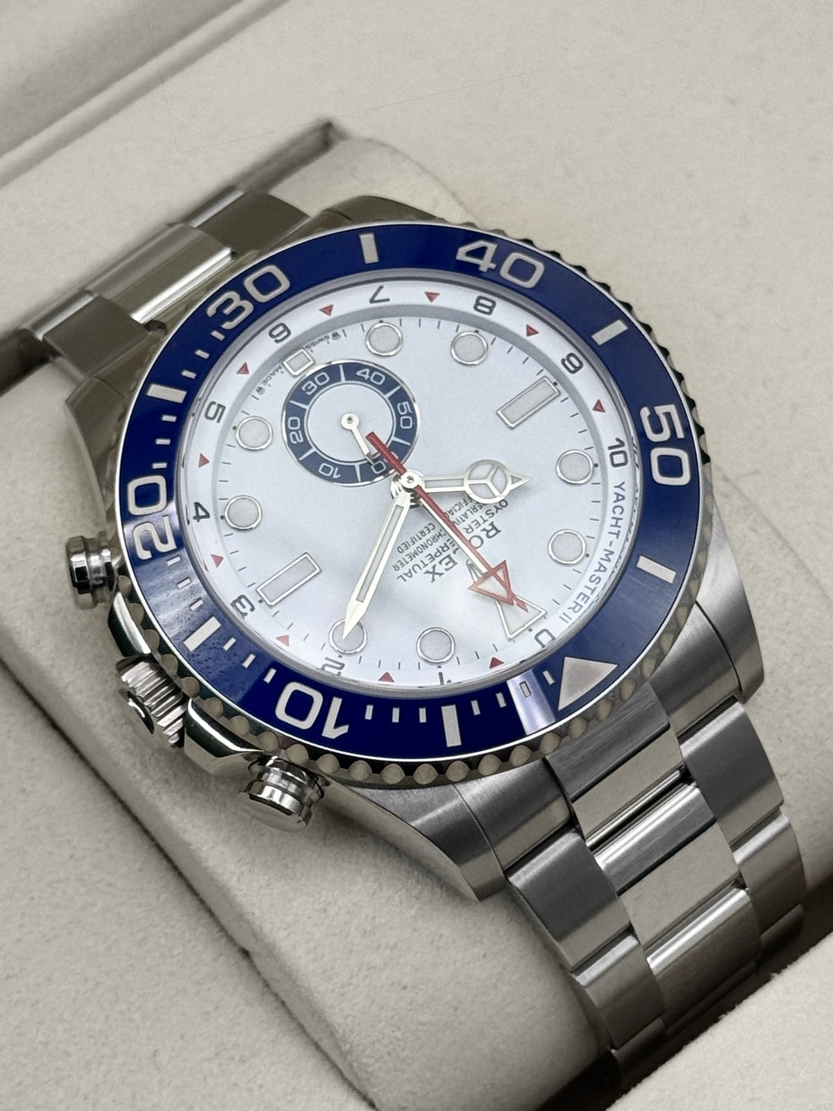 NEW 2026 Rolex Yacht-Master II 44mm 126680 Stainless Steel White Dial