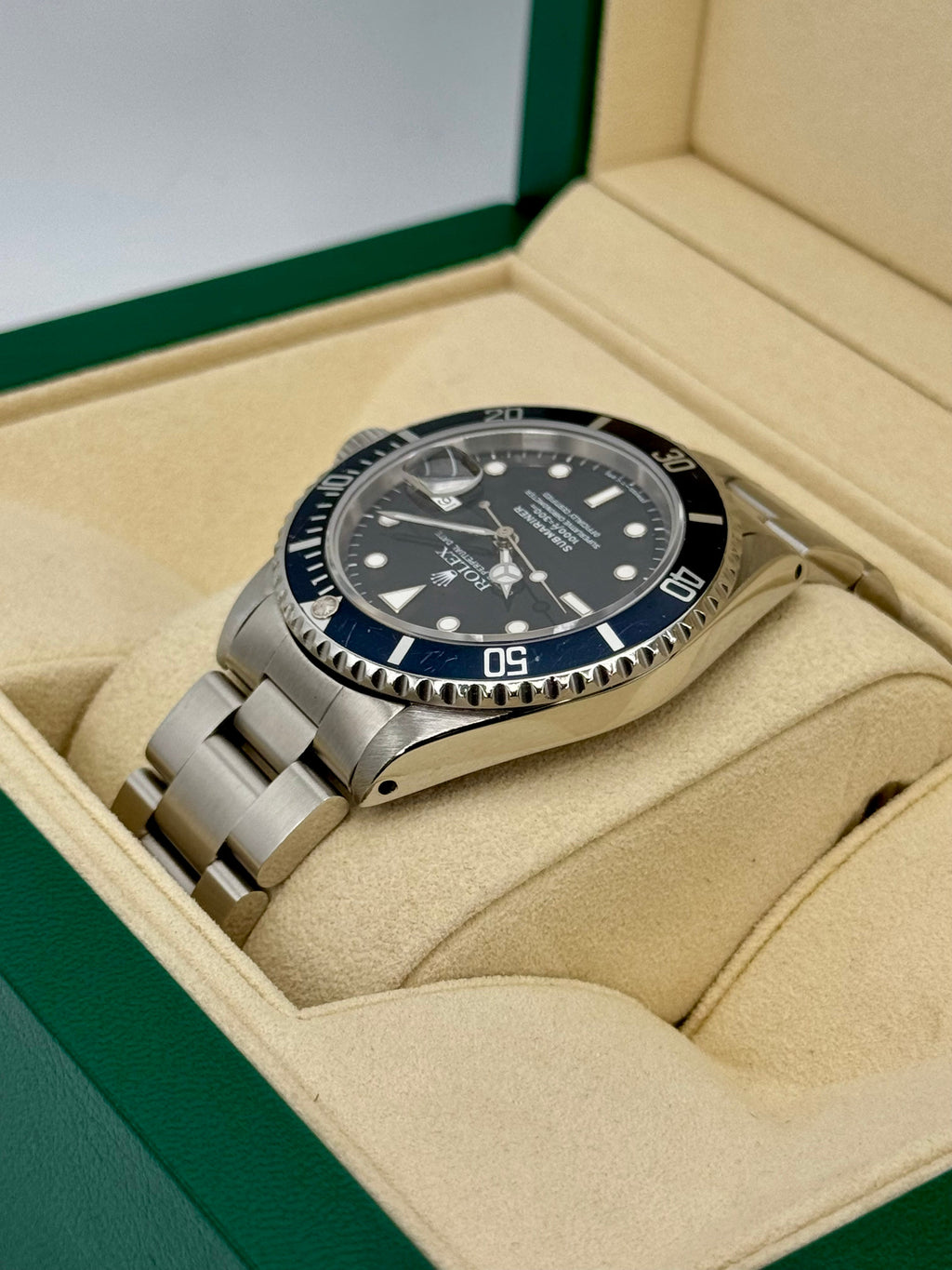 1985 Rolex Submariner 40mm 16800 Stainless Steel Ghost Bezel Black Dial