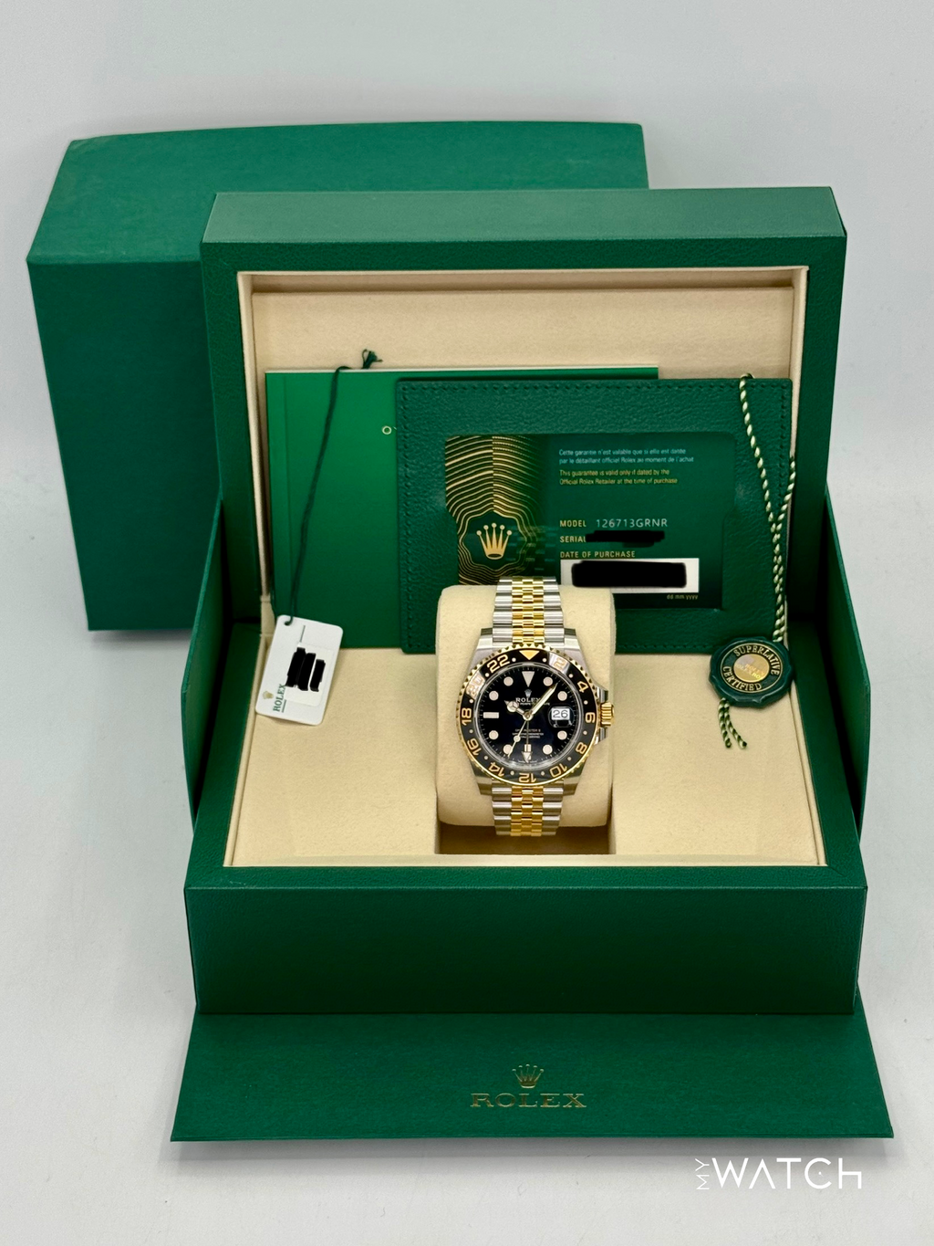 NEW 2025 Rolex GMT-Master II 40mm 126713GRNR Two-Tone Jubilee