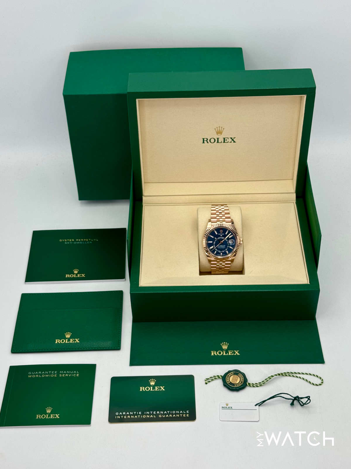 NEW 2026 Rolex Sky-Dweller 42mm 336935 Rose Gold Jubilee Blue Dial