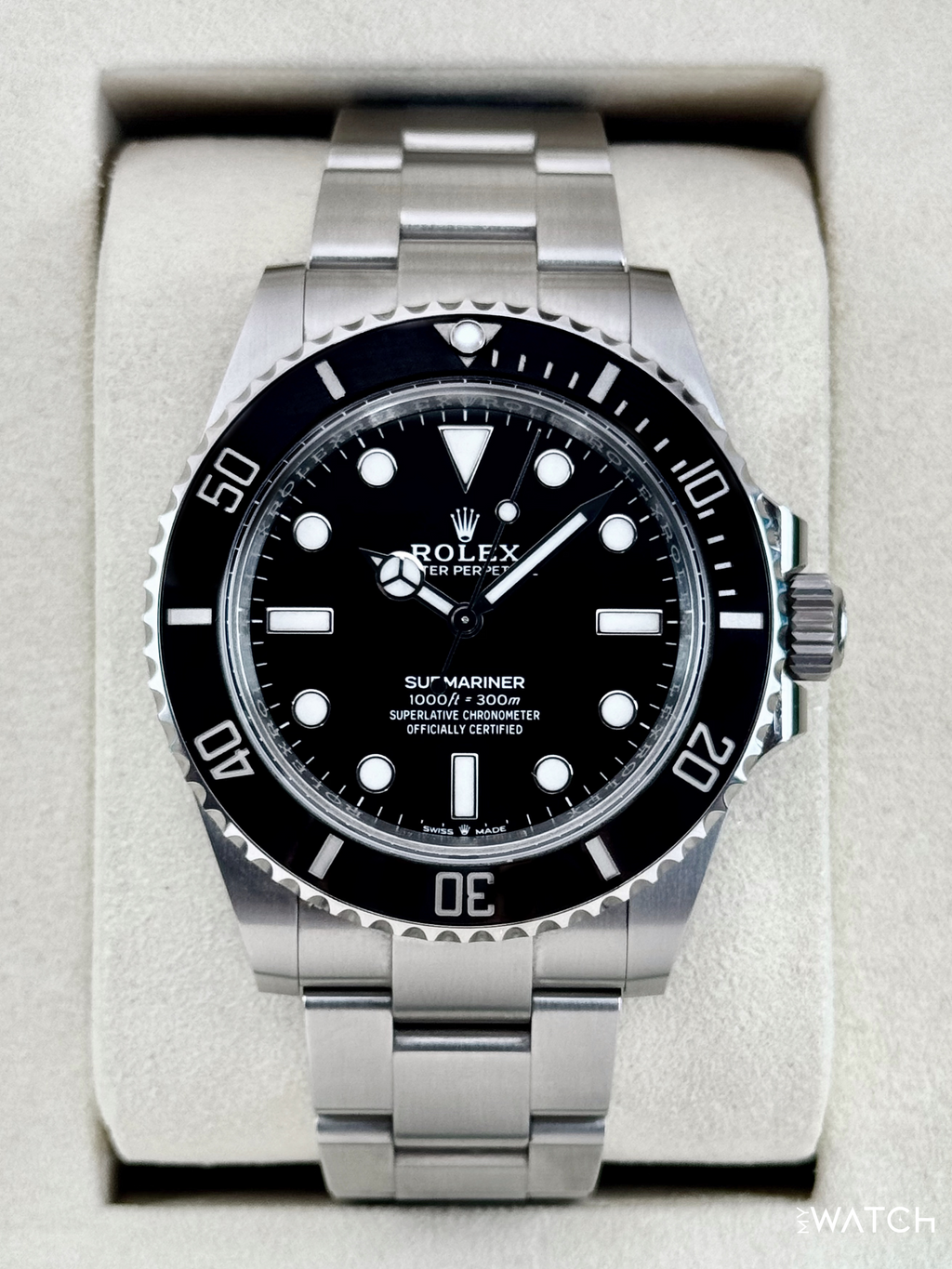 2025 Rolex Submariner 41mm 124060 Stainless Steel Black Dial