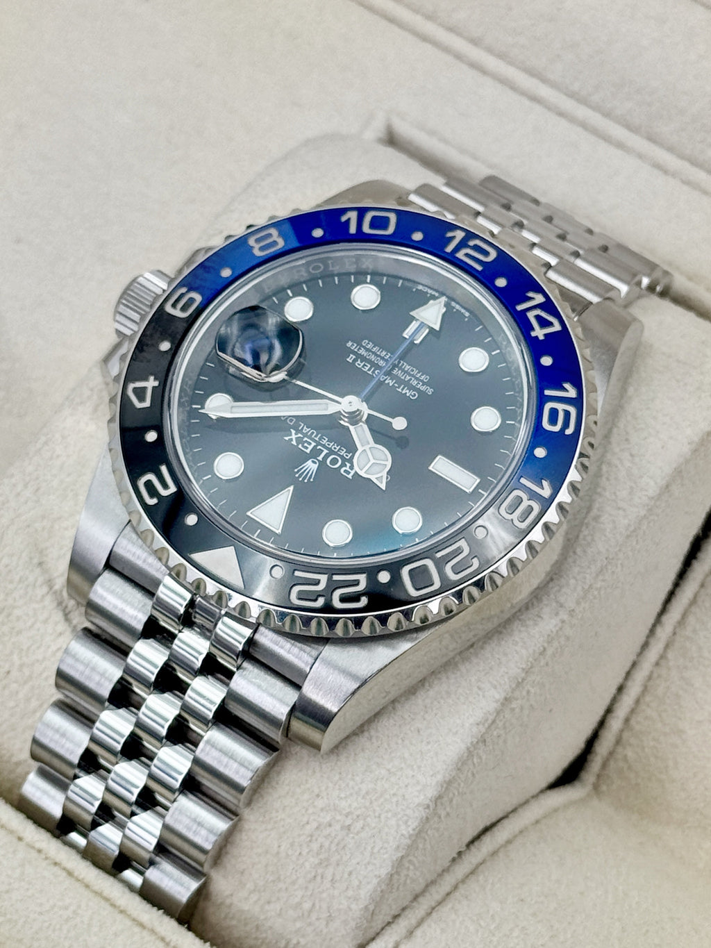 2019 Rolex GMT-Master II "Batgirl" 40mm 126710BLNR Jubilee