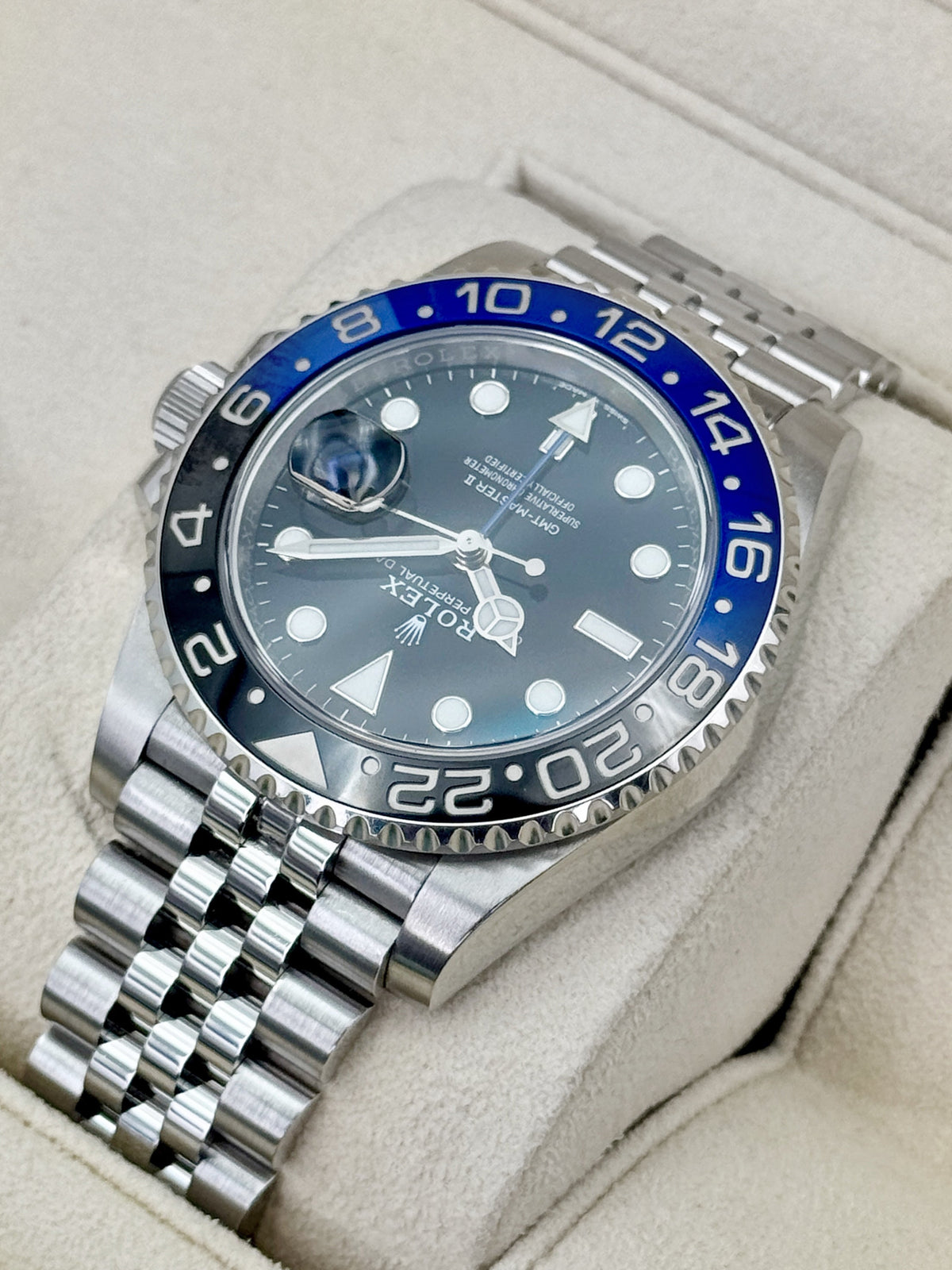 2019 Rolex GMT-Master II "Batgirl" 40mm 126710BLNR Jubilee