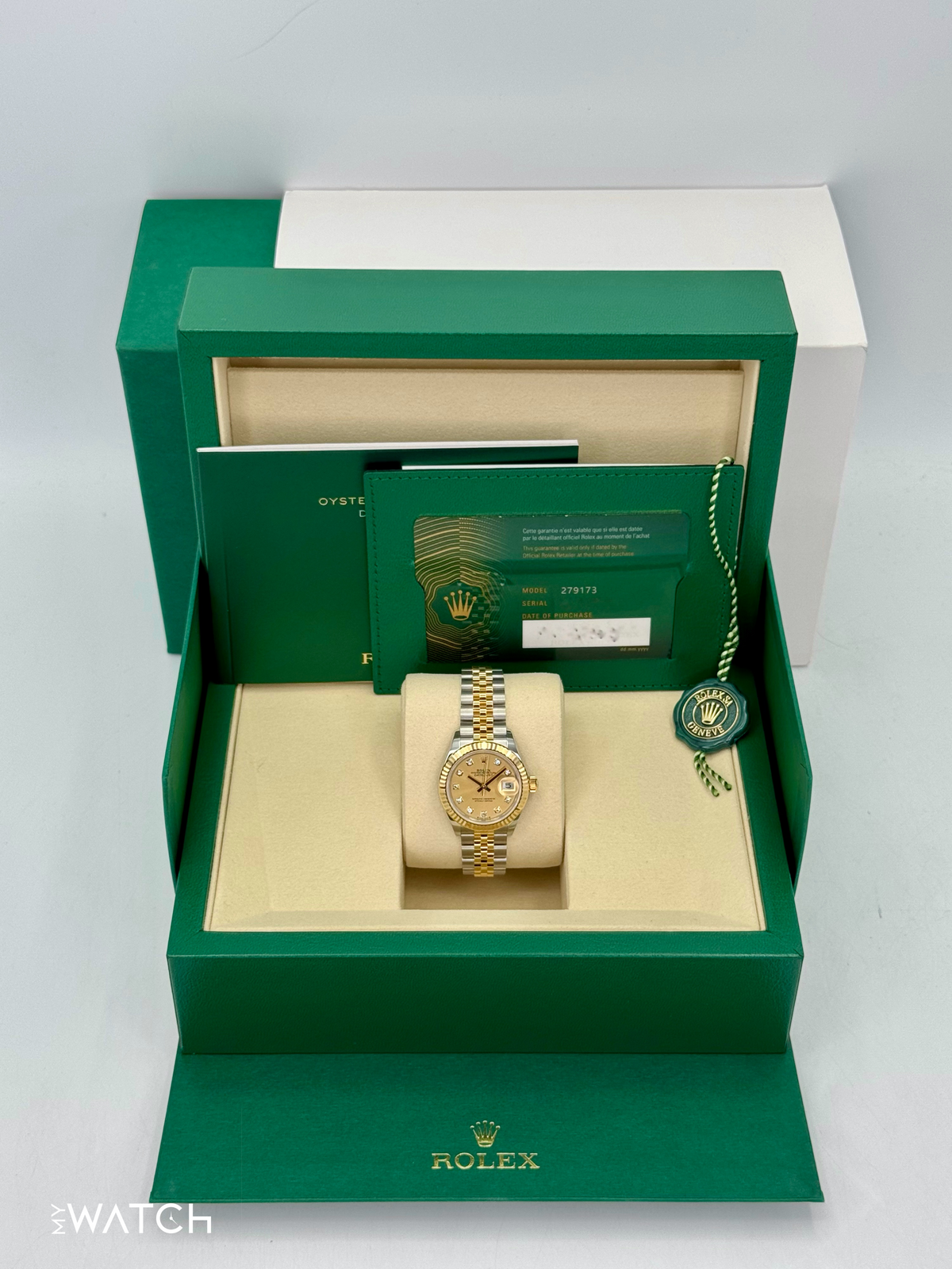 NEW 2025 Rolex Lady Datejust 28mm 279173 Jubilee Champagne Diamond Dial