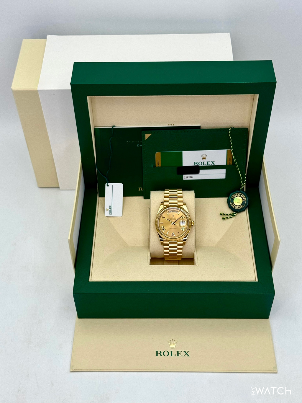 2019 Rolex Day-Date 40mm 228238 Presidential Champagne Dial (RSC WARRANTY)