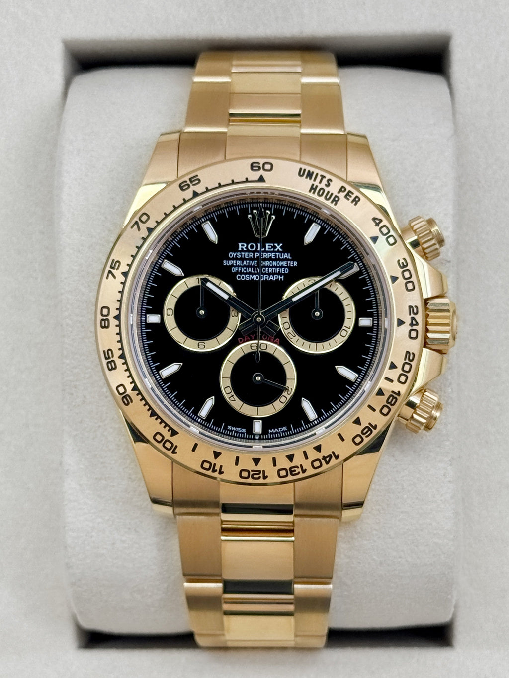 2025 Rolex Daytona 40mm 126508 18K Yellow Gold Black Dial