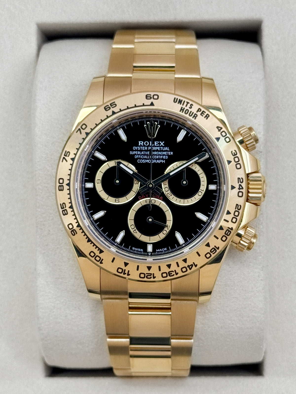 2025 Rolex Daytona 40mm 126508 18K Yellow Gold Black Dial