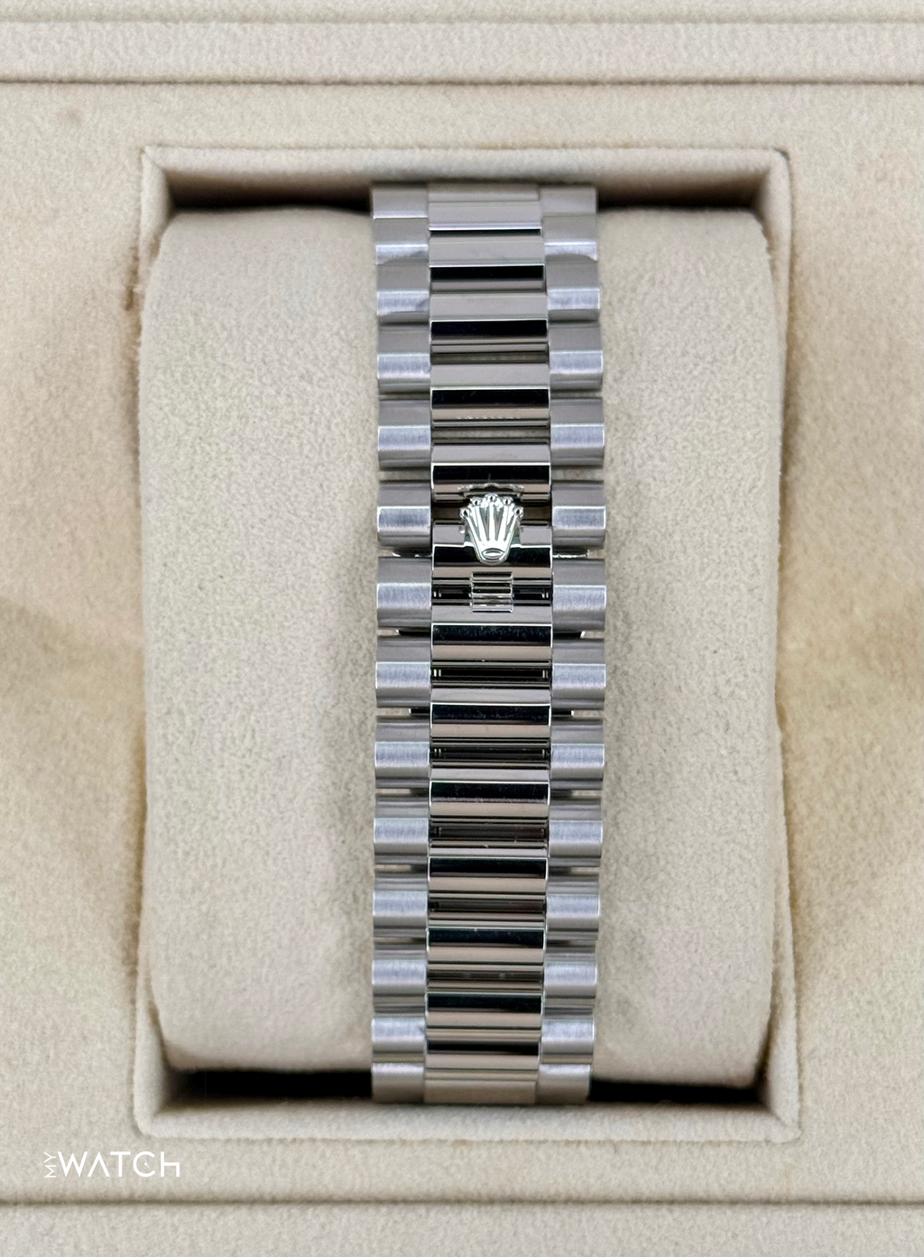 2024 Rolex Day-Date 40mm 228396TBR Ice Blue Diamond Baguette Dial