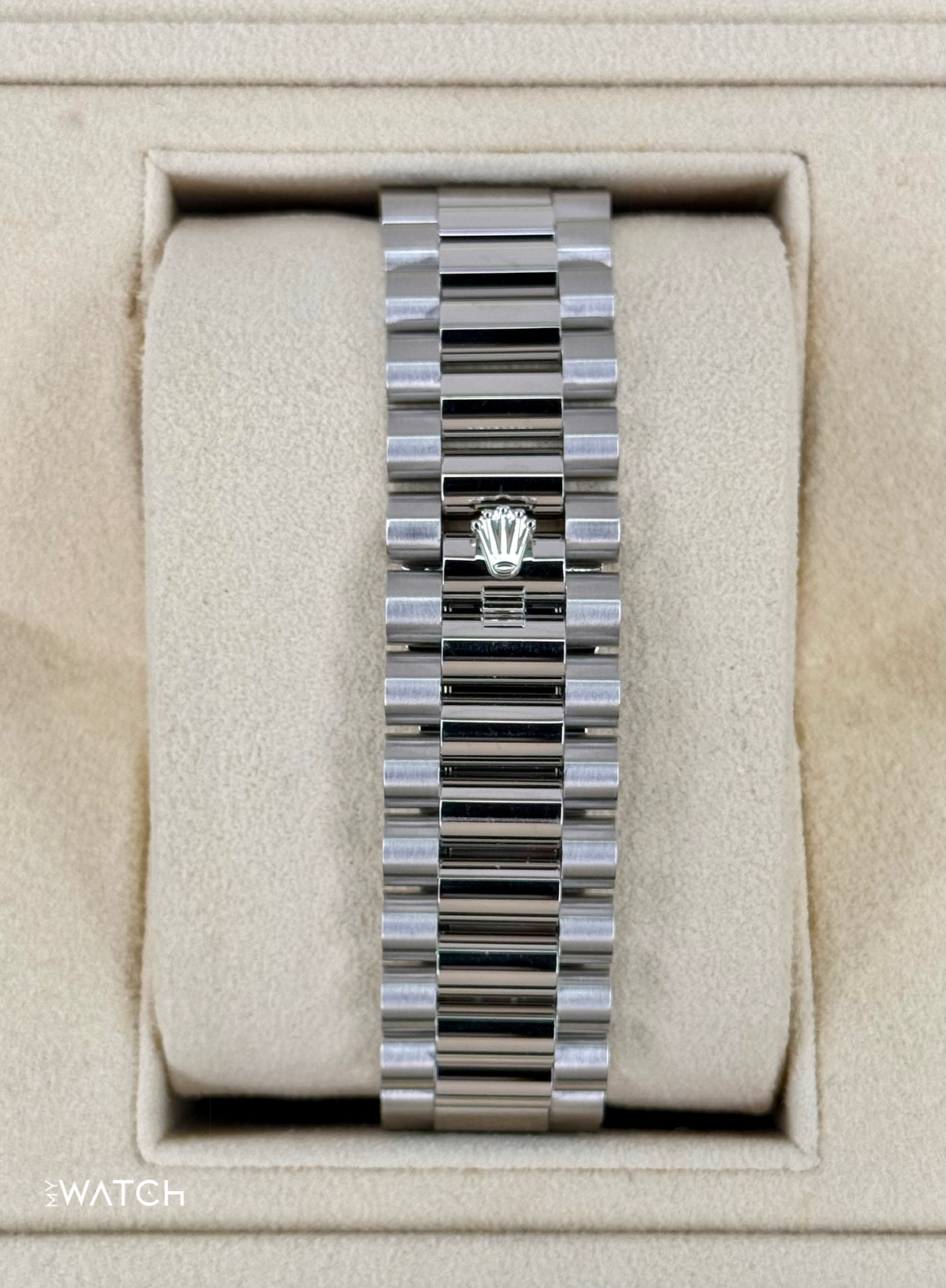 2024 Rolex Day-Date 40mm 228396TBR Ice Blue Diamond Baguette Dial