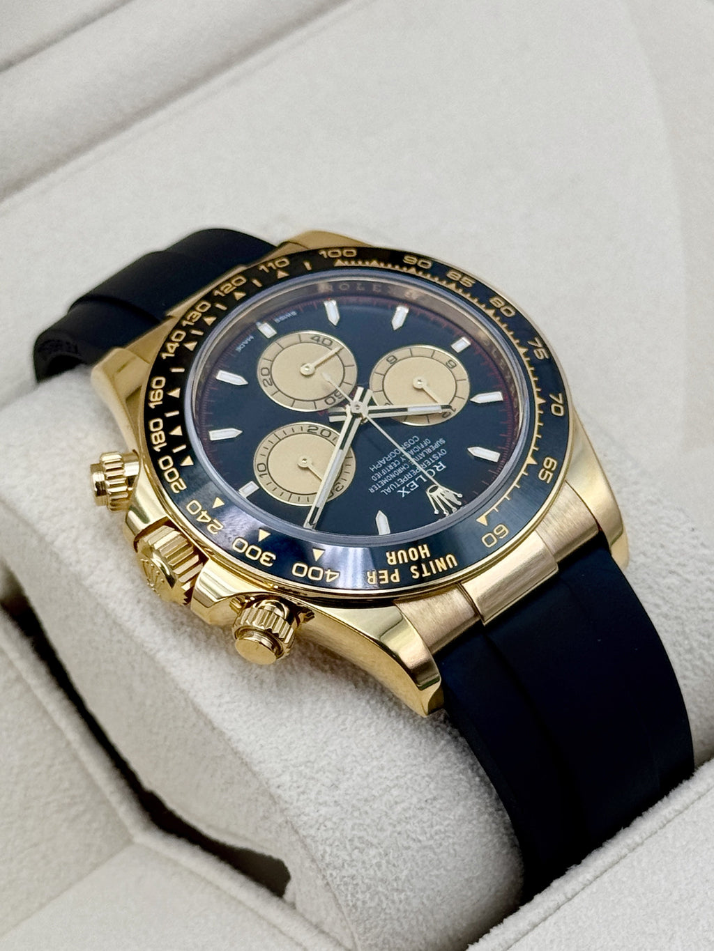 2024 Rolex Daytona Paul Newman 40mm 126518LN Yellow Gold Oysterflex Black Dial