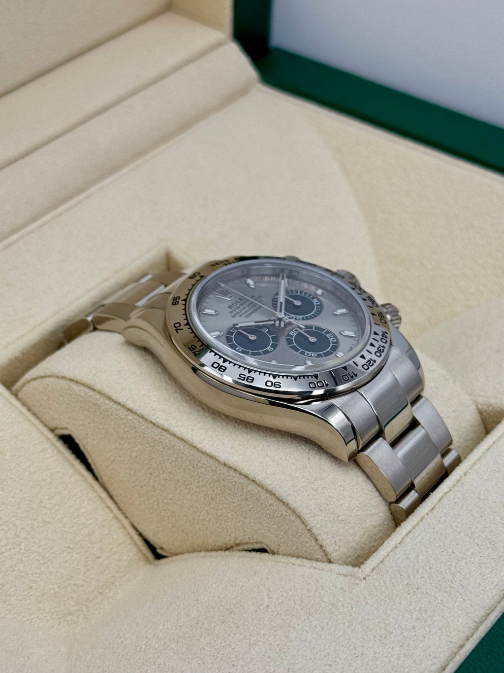 2021 Rolex Daytona "Ghost" 40mm 116509 White Gold Silver Dial
