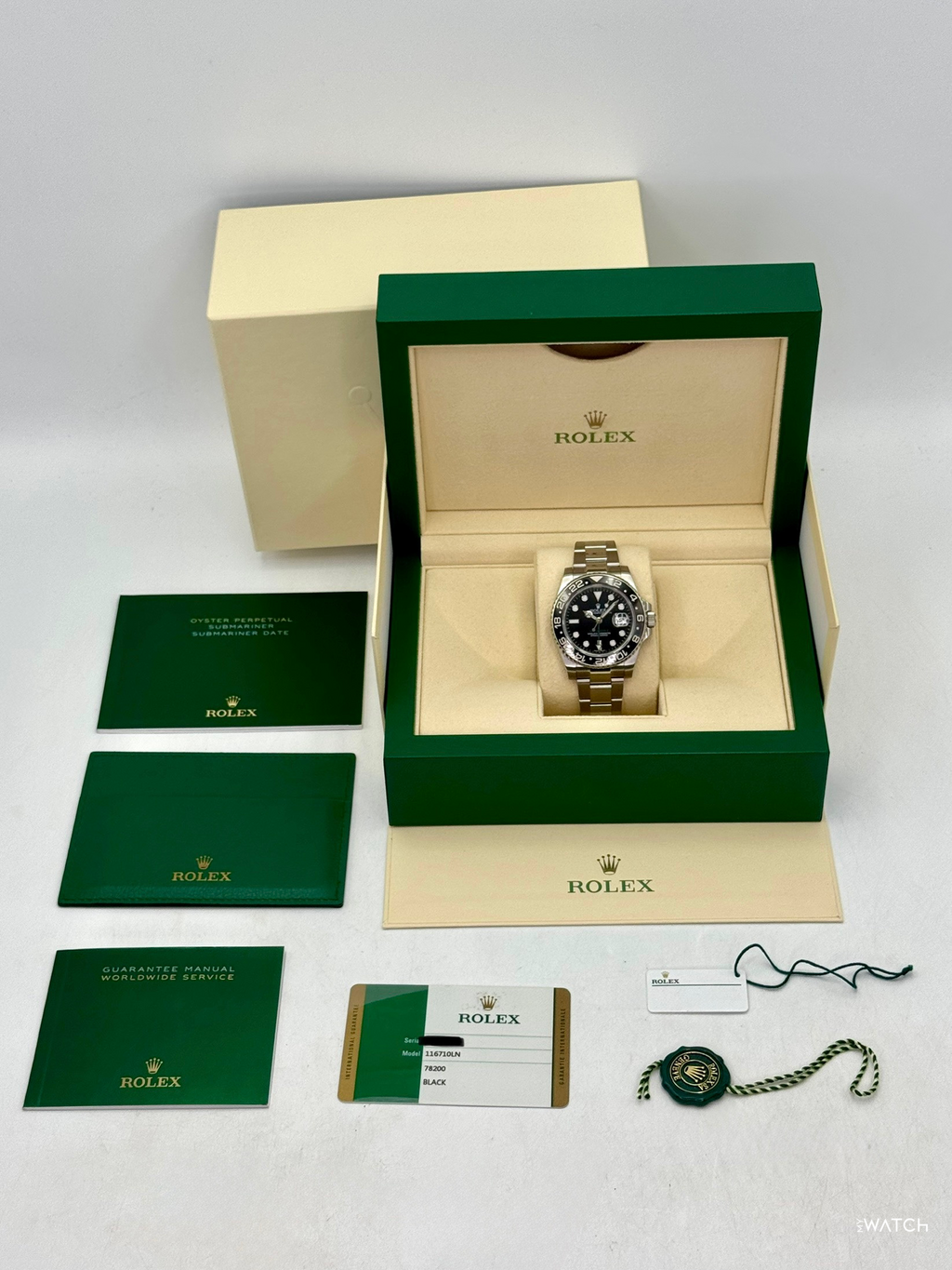 2016 Rolex GMT-Master II 40mm 116710LN Stainless Steel Black Dial