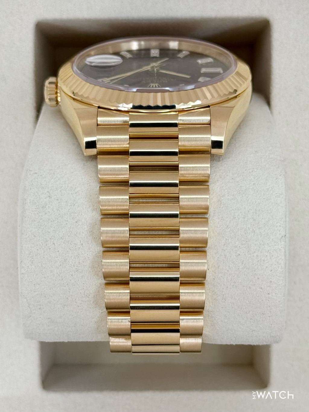 NEW 2026 Rolex Day-Date 40mm 228238 Yellow Gold Black Diamond Dial