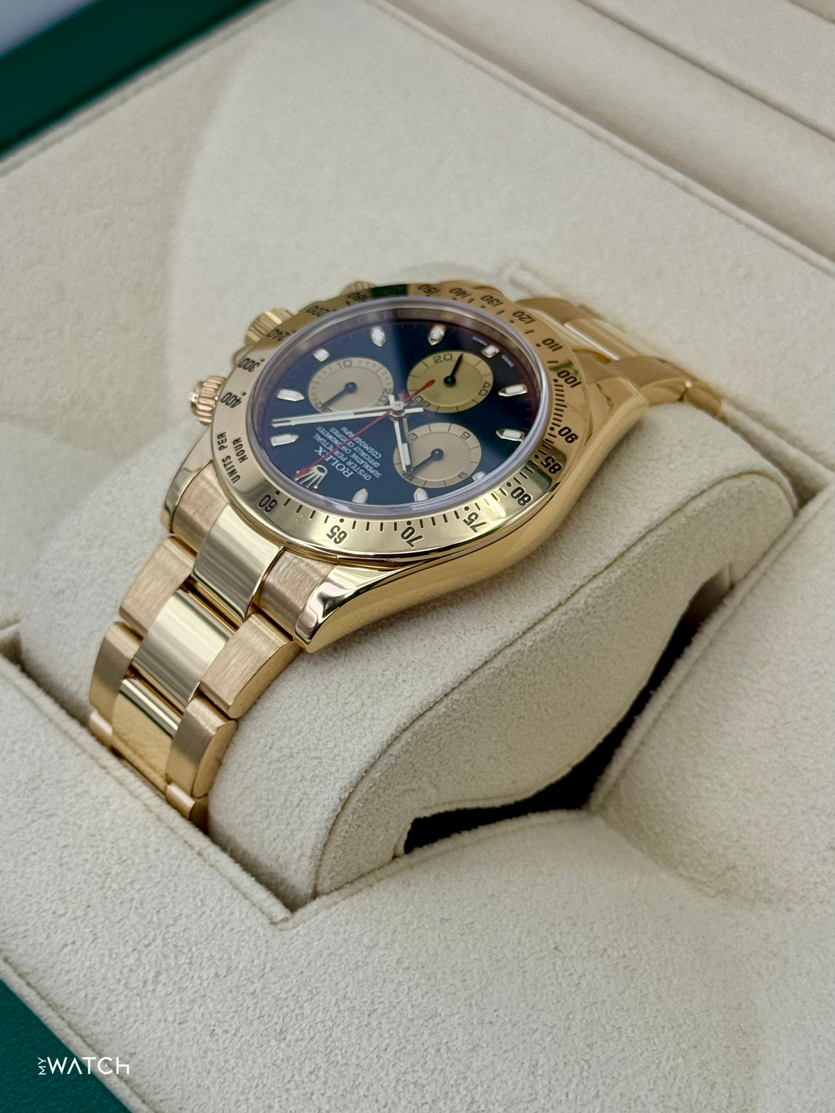 2015 Rolex Daytona "Paul Newman" 40mm 116528 Yellow Gold Black Dial