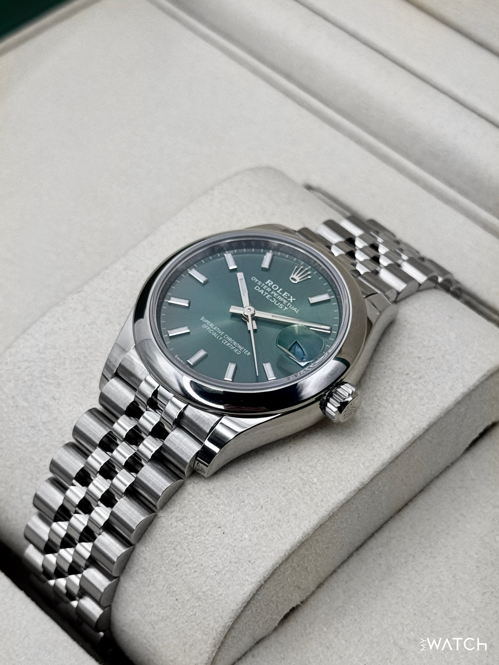 NEW 2026 Rolex Datejust 31mm 278240 Stainless Steel Jubilee Mint Green Dial